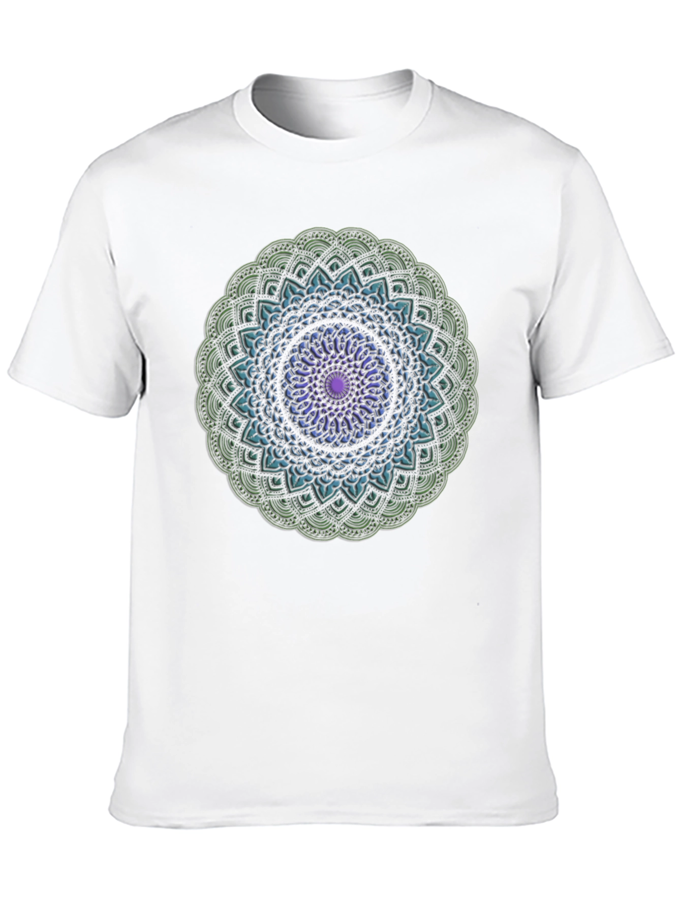 Mandala Design Black T-Shirt