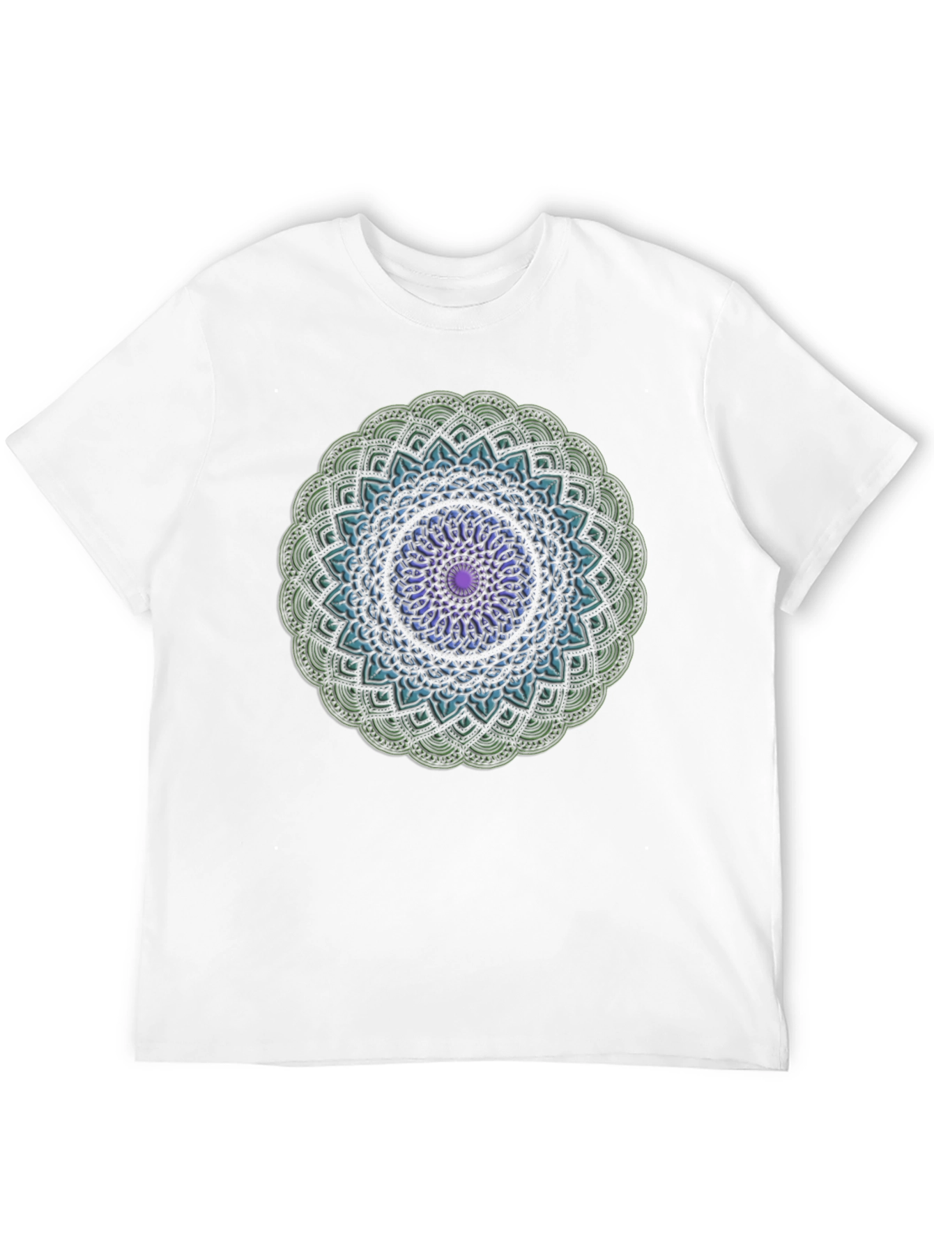 Mandala Design Black T-Shirt