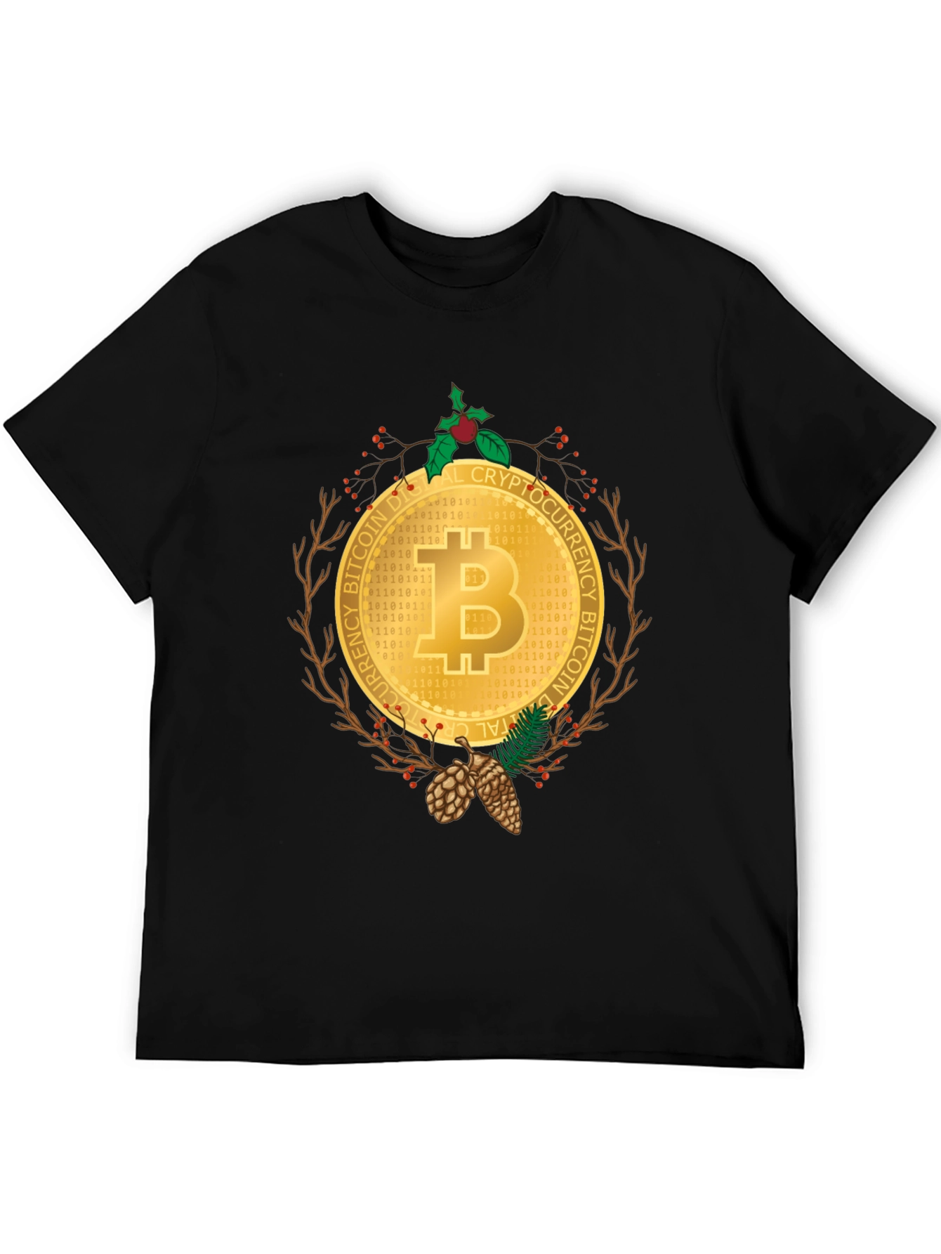 Bitcoin Christmas Holiday T-Shirt - Crypto Digital Currency Tee