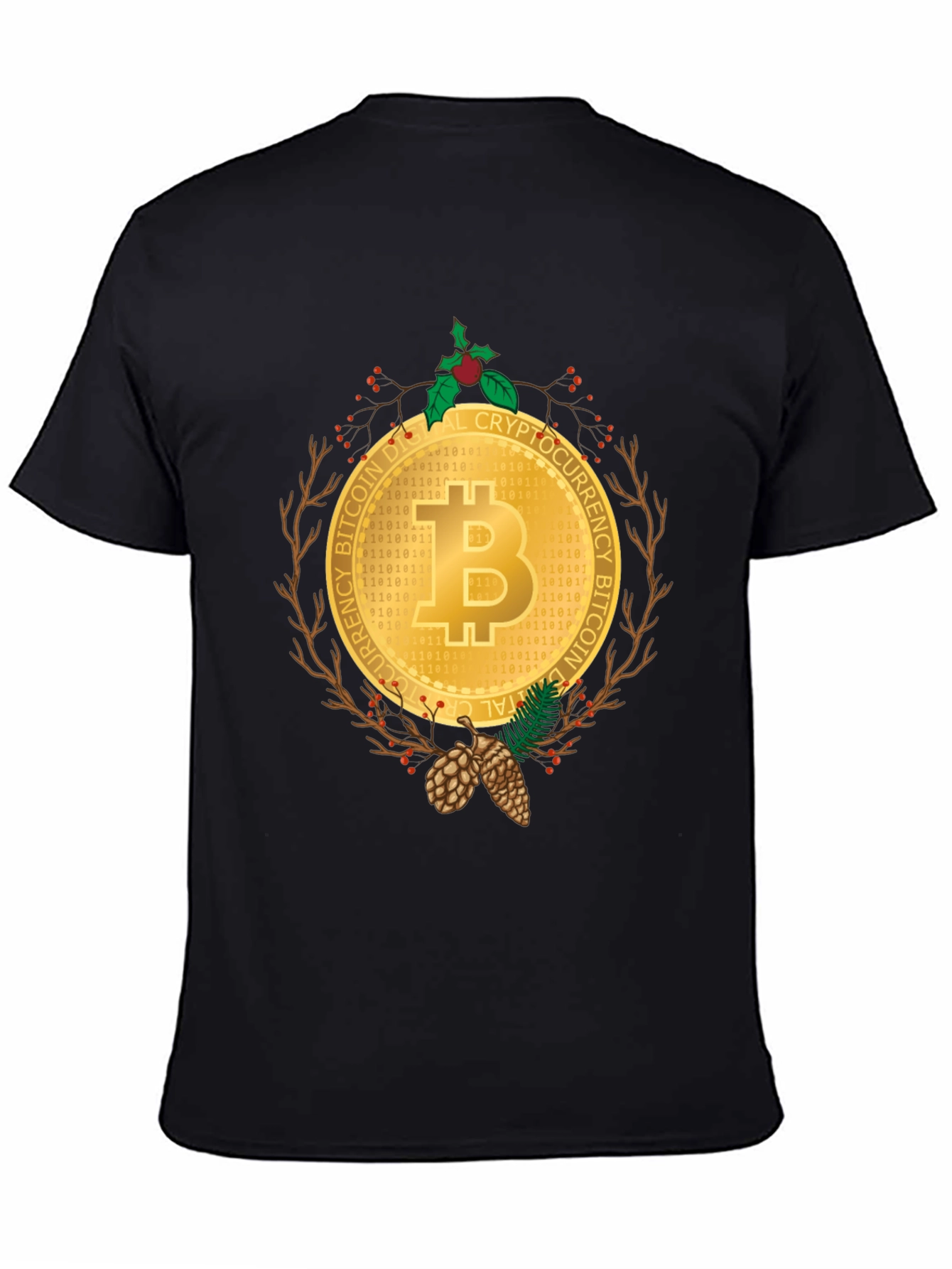 Bitcoin Christmas Holiday T-Shirt - Crypto Digital Currency Tee
