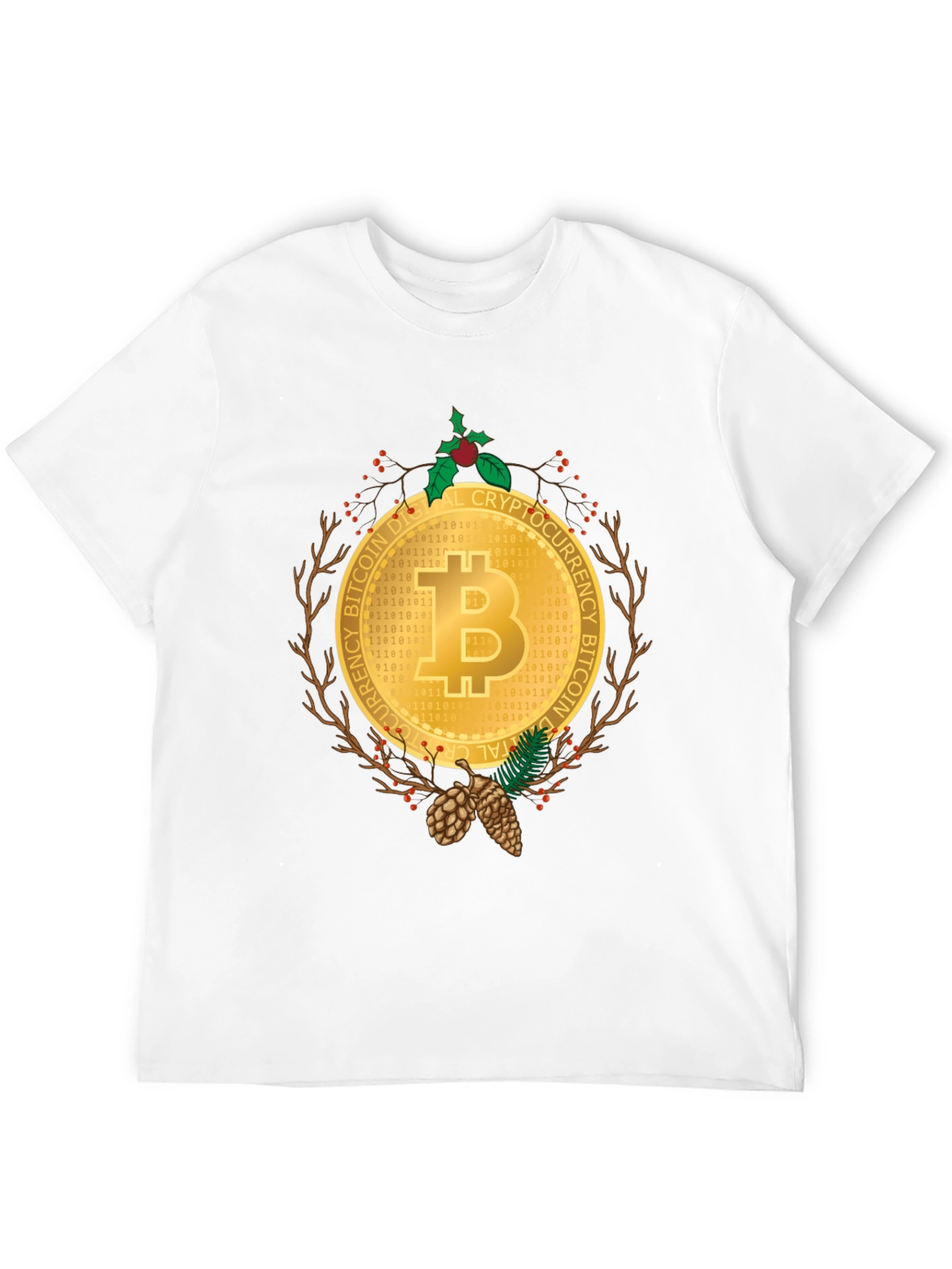 Bitcoin Christmas Holiday T-Shirt - Crypto Digital Currency Tee