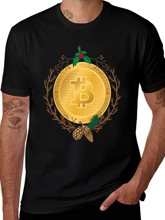 Bitcoin Christmas Holiday T-Shirt - Crypto Digital Currency Tee