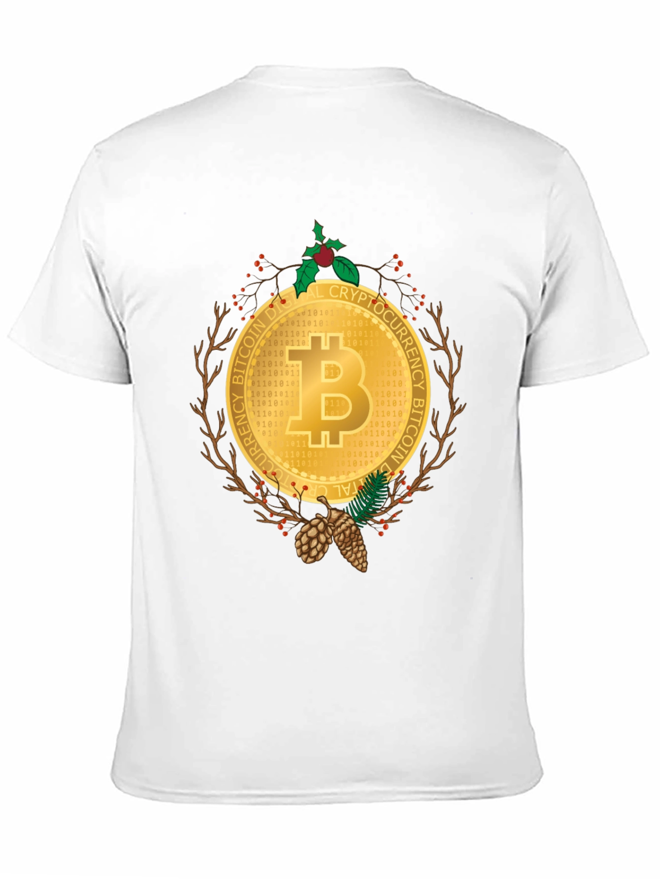 Bitcoin Christmas Holiday T-Shirt - Crypto Digital Currency Tee