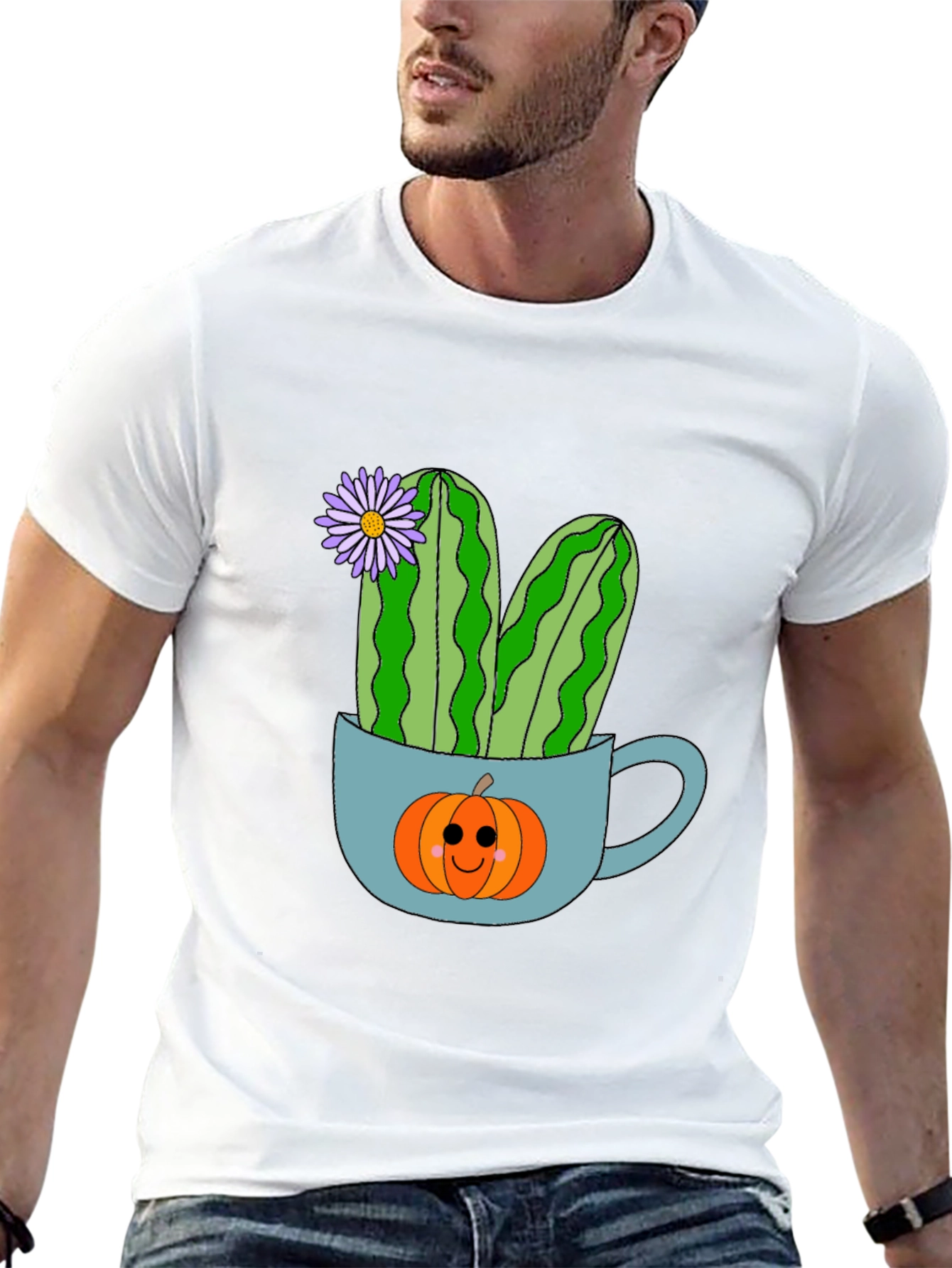 Cactus Pumpkin in a Cup T-Shirt