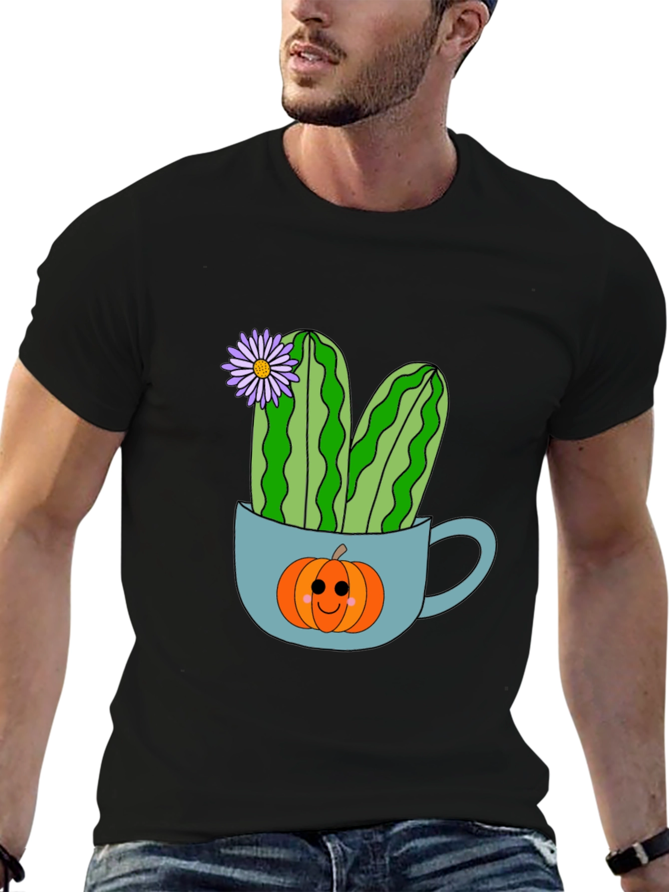 Cactus Pumpkin in a Cup T-Shirt