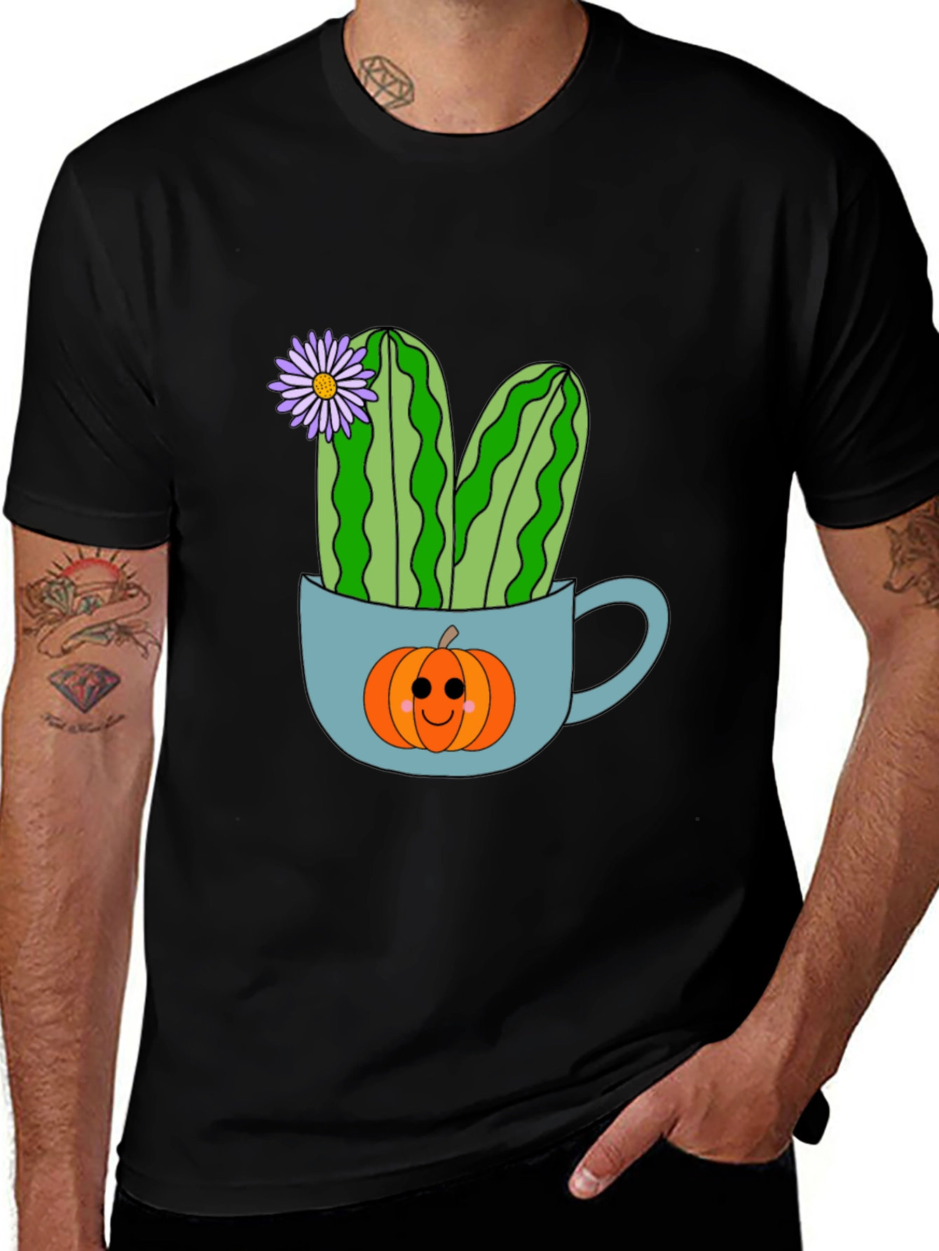 Cactus Pumpkin in a Cup T-Shirt