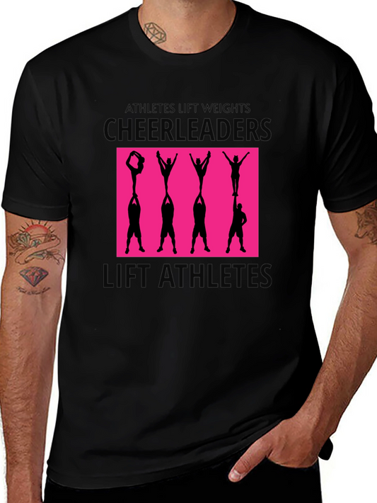 Cheerleaders Lift Athletes Graphic Tee