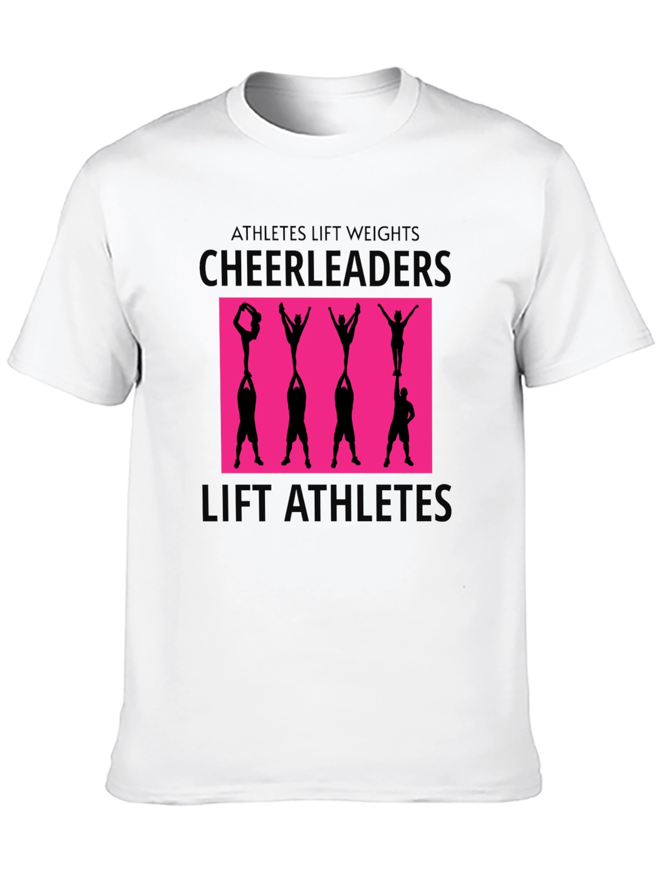 Cheerleaders Lift Athletes Graphic Tee