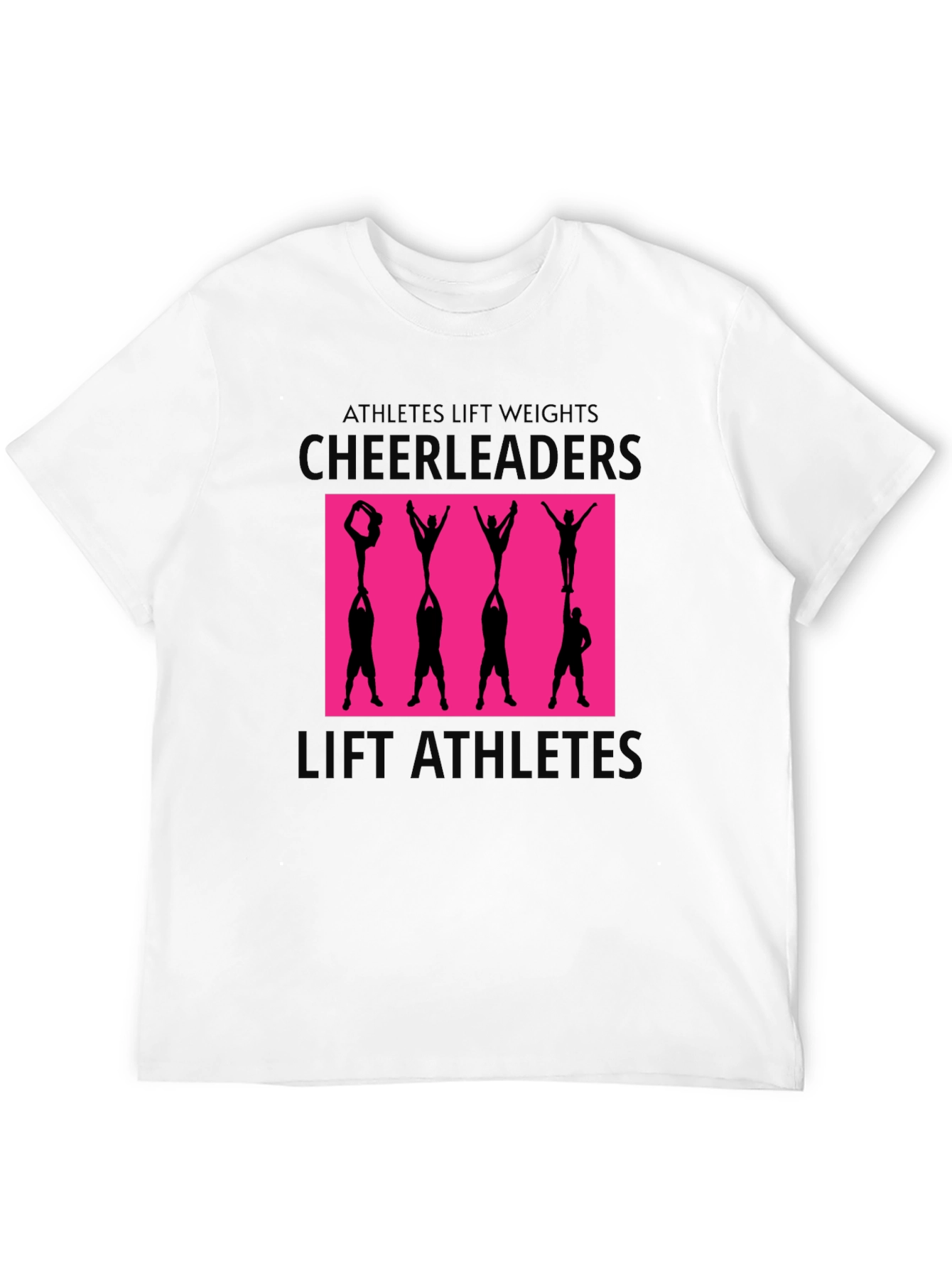 Cheerleaders Lift Athletes Graphic Tee