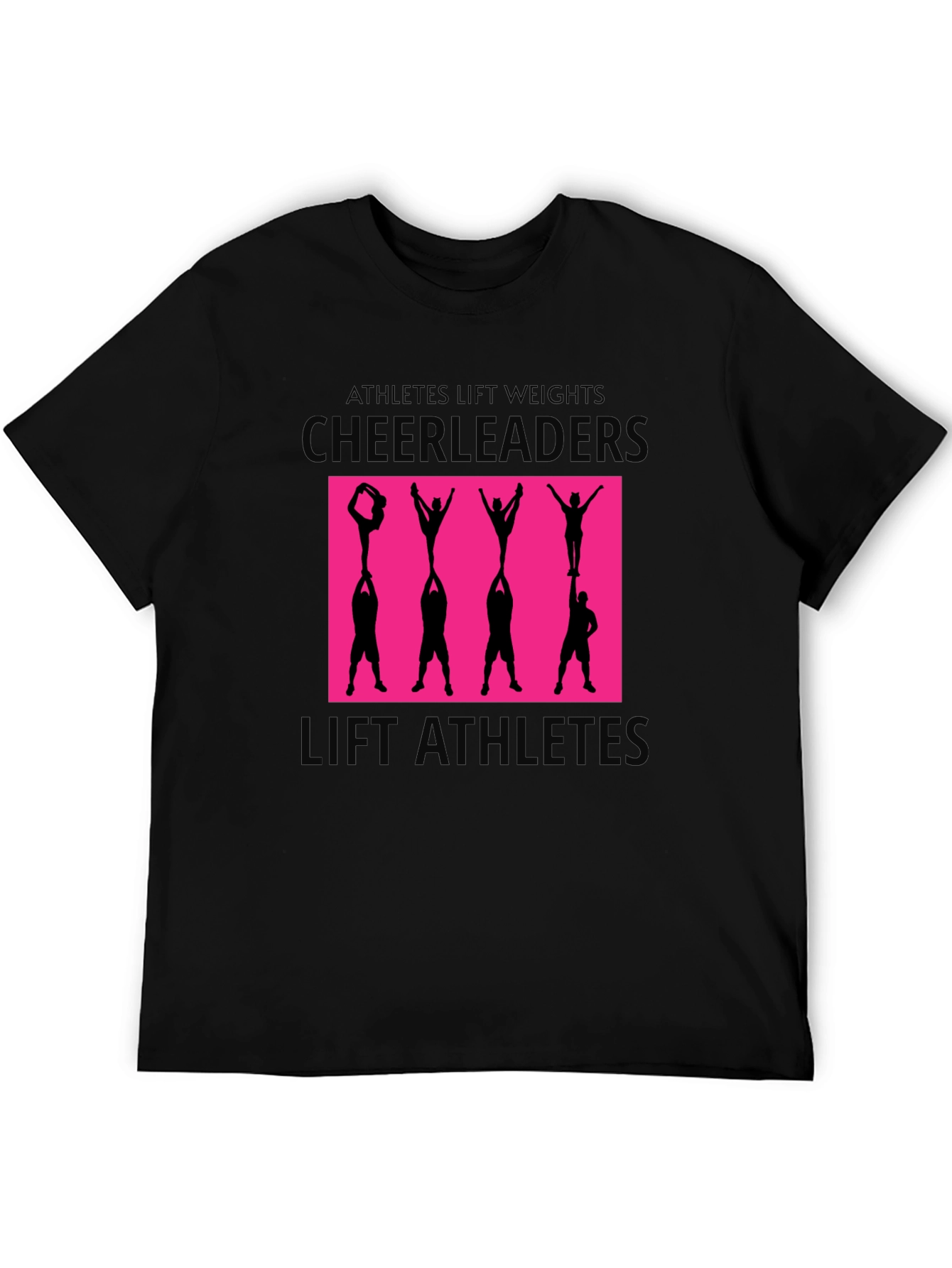 Cheerleaders Lift Athletes Graphic Tee