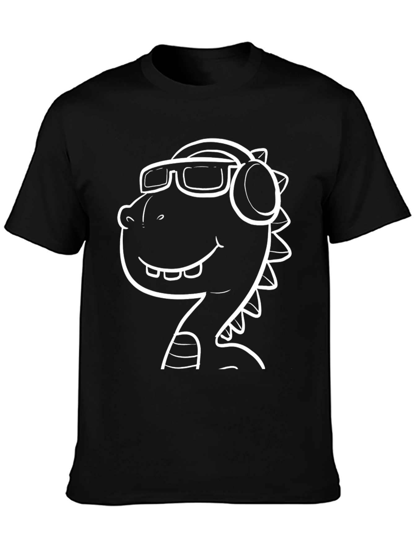 Cool Dino T-Shirt - Black Graphic Tee