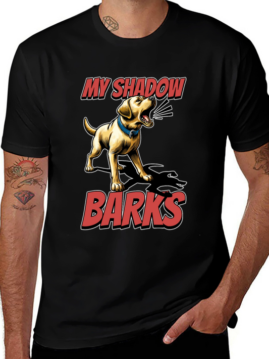 My Shadow Barks T-Shirt - Dog Lover Tee