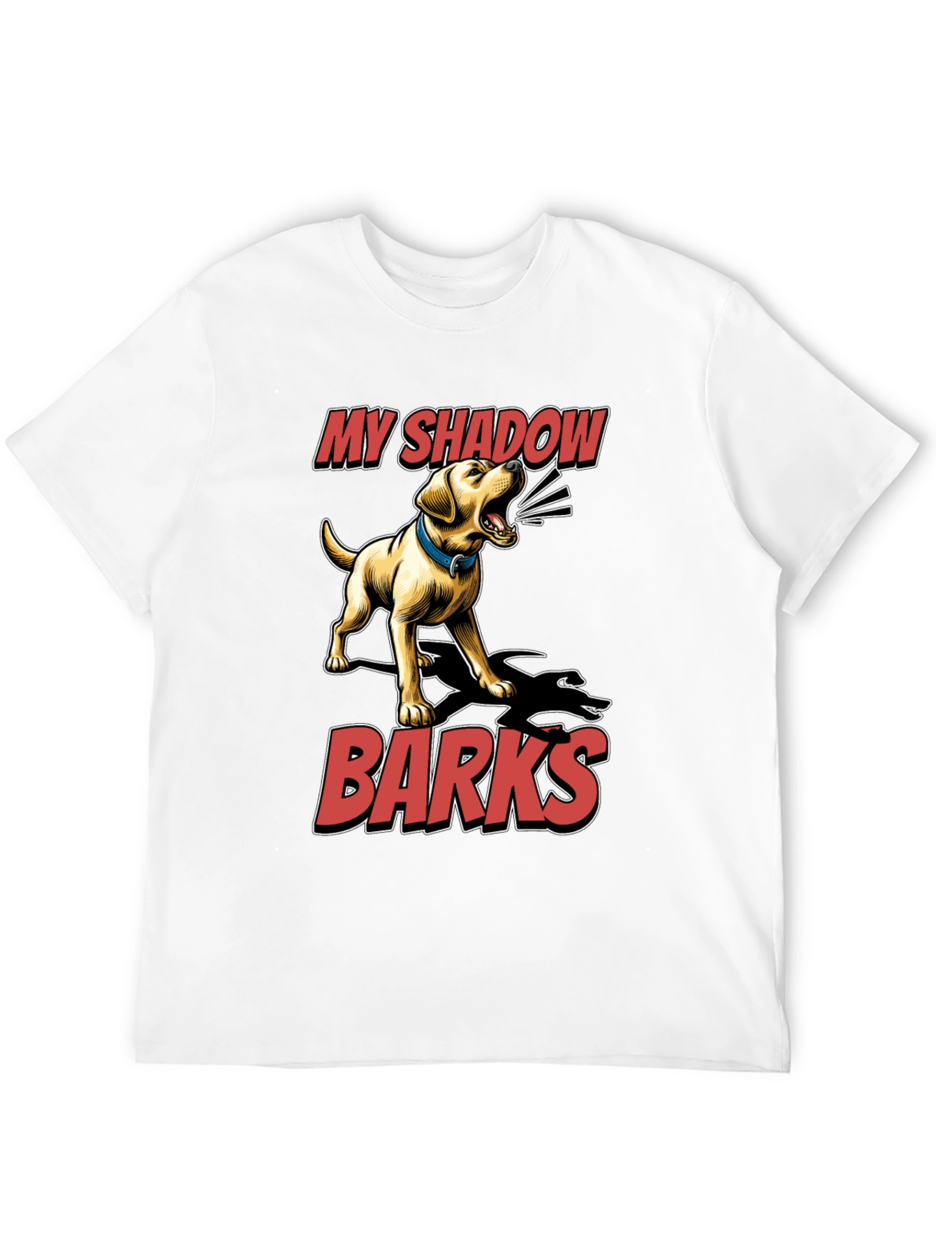 My Shadow Barks T-Shirt - Dog Lover Tee