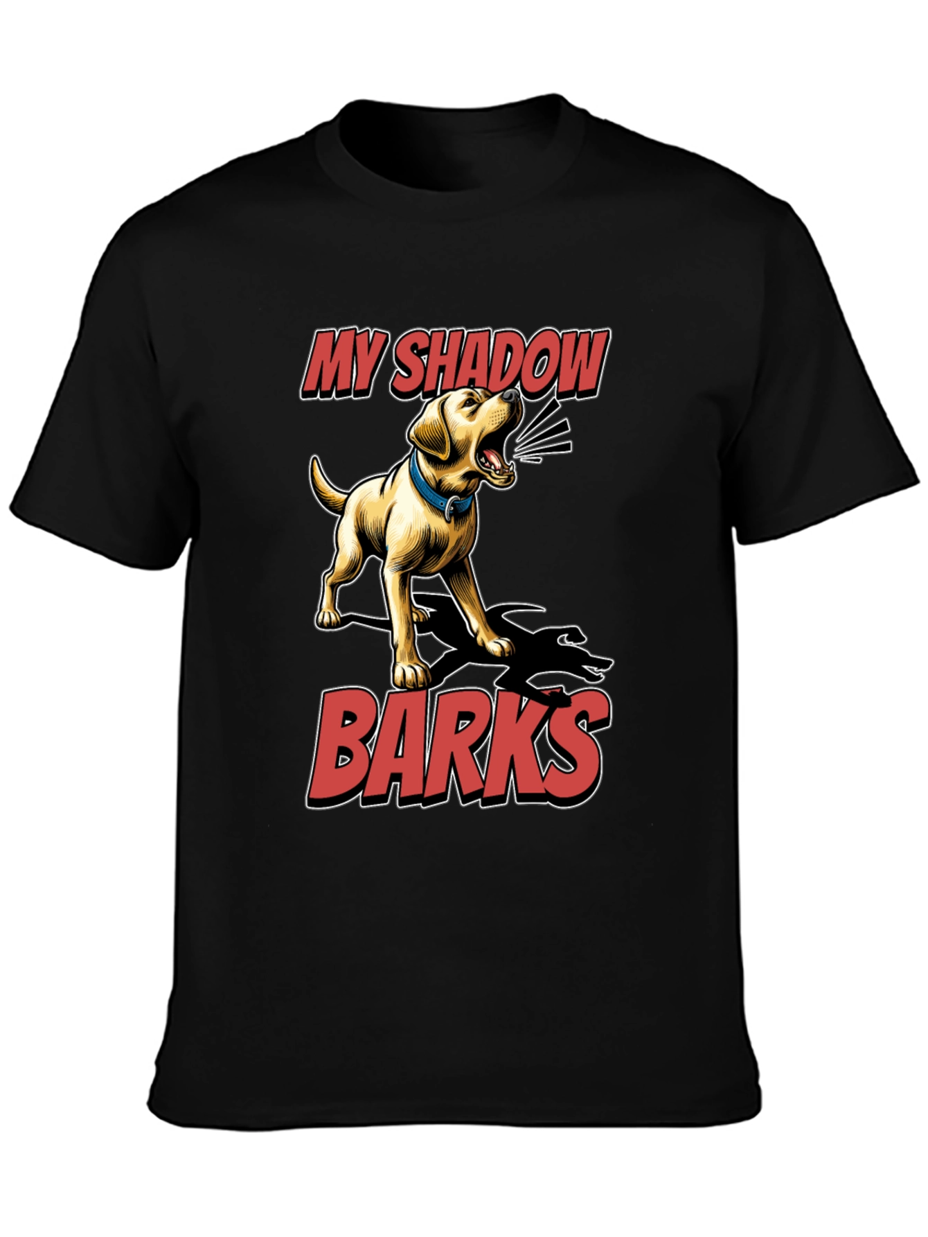 My Shadow Barks T-Shirt - Dog Lover Tee