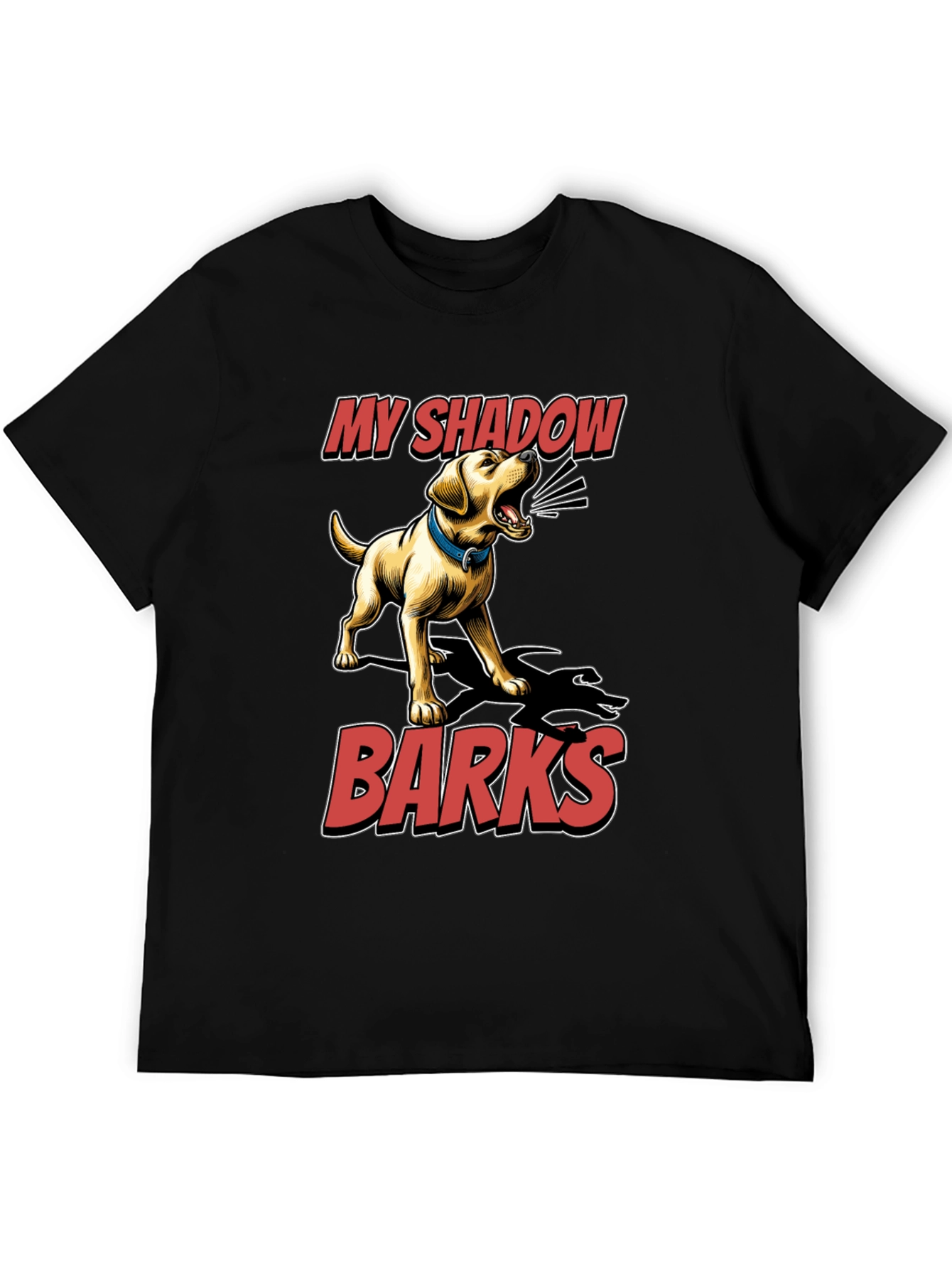 My Shadow Barks T-Shirt - Dog Lover Tee