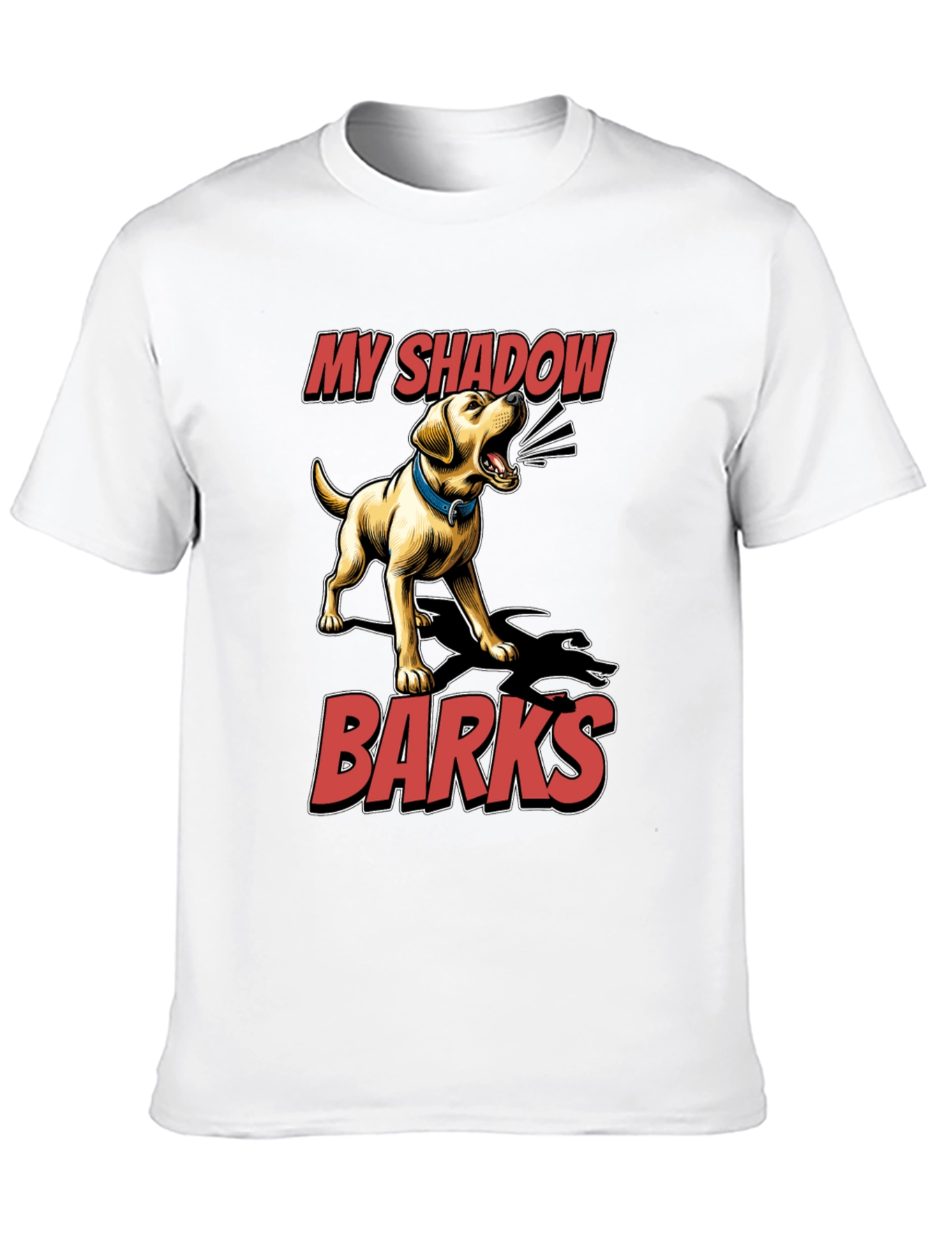 My Shadow Barks T-Shirt - Dog Lover Tee