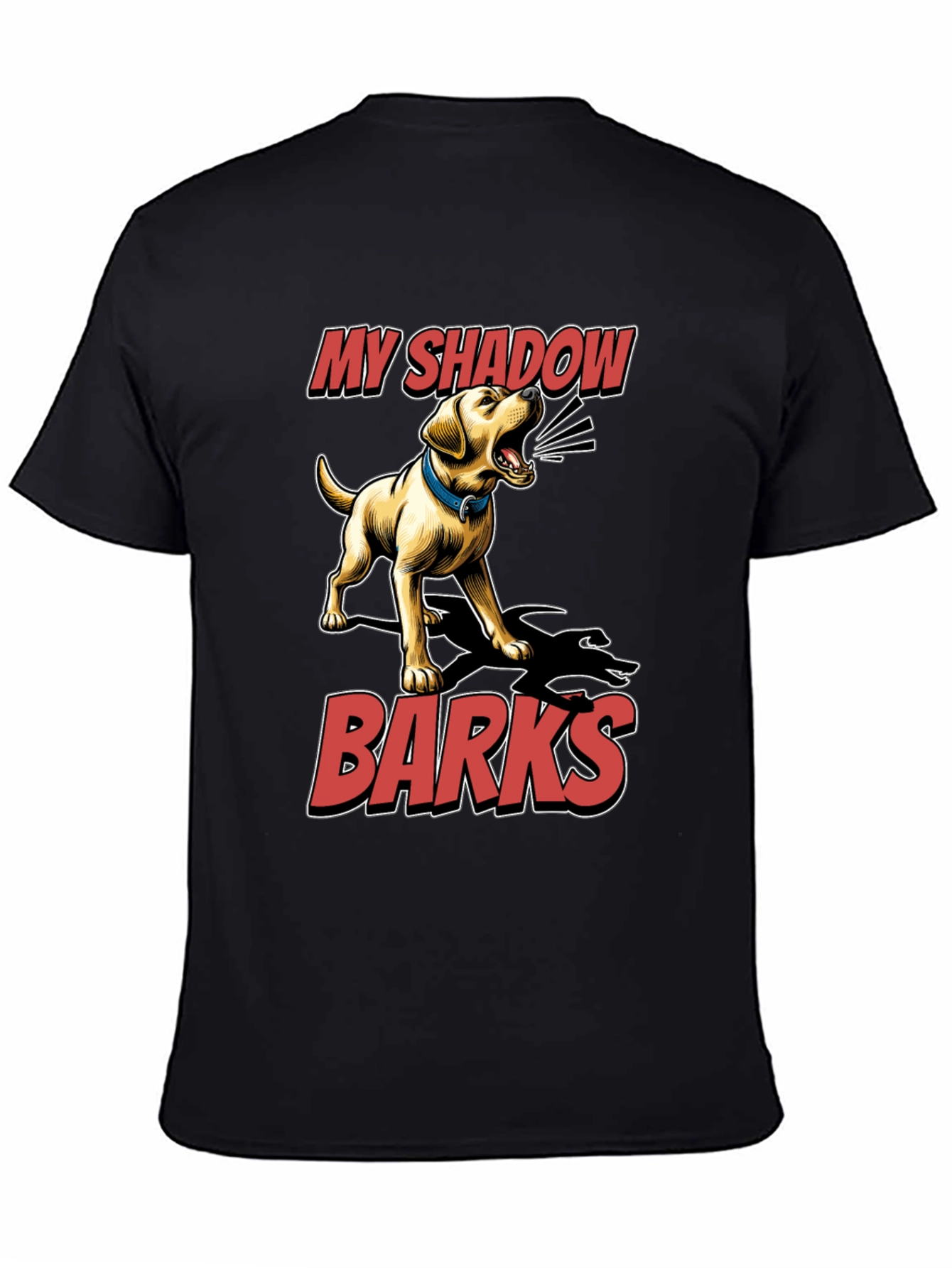 My Shadow Barks T-Shirt - Dog Lover Tee