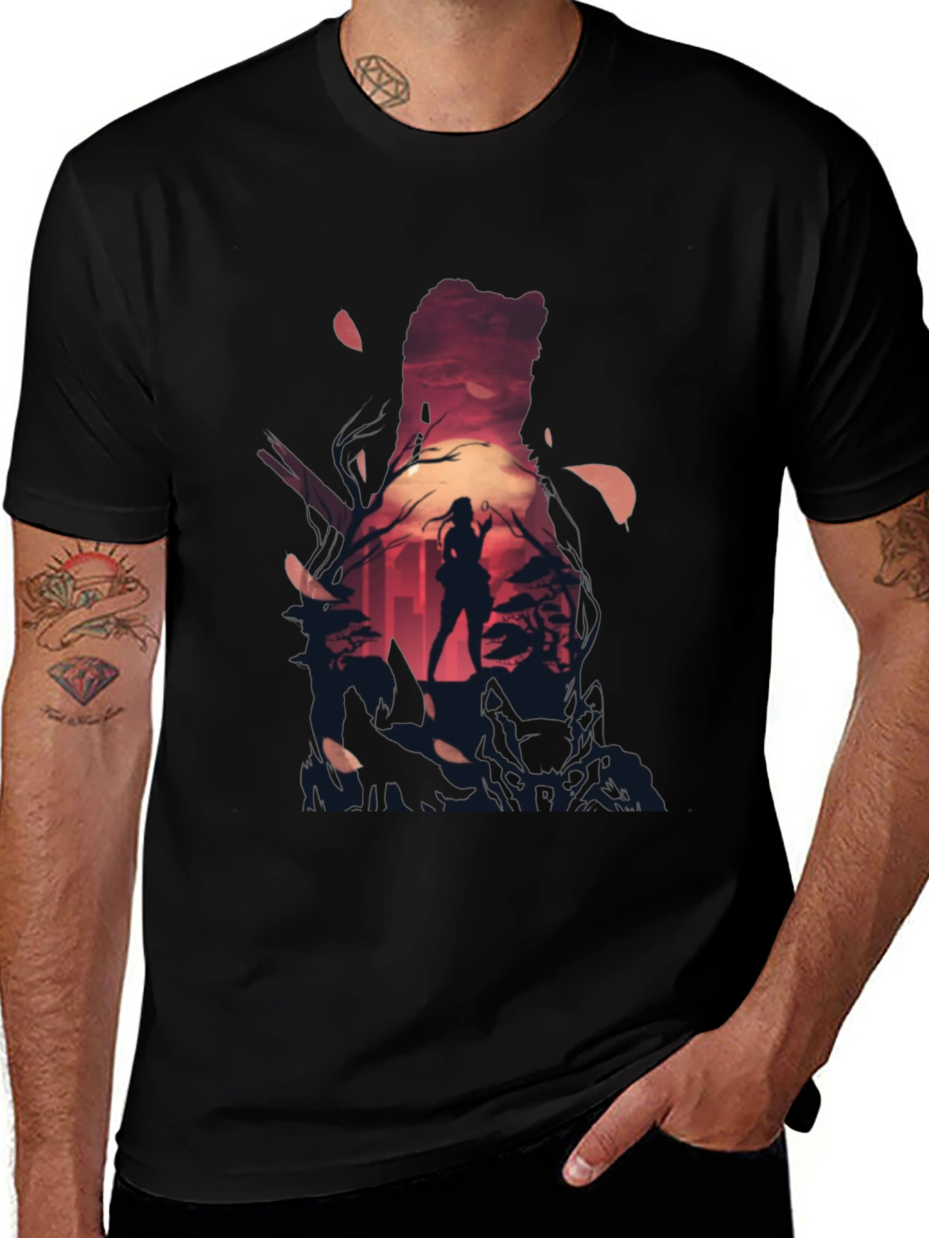 Silhouette Graphic Tee - Dark City