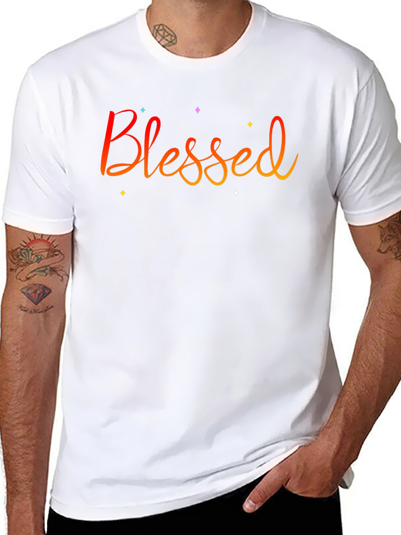 Blessed Graphic T-Shirt - Stylish Mens Tee
