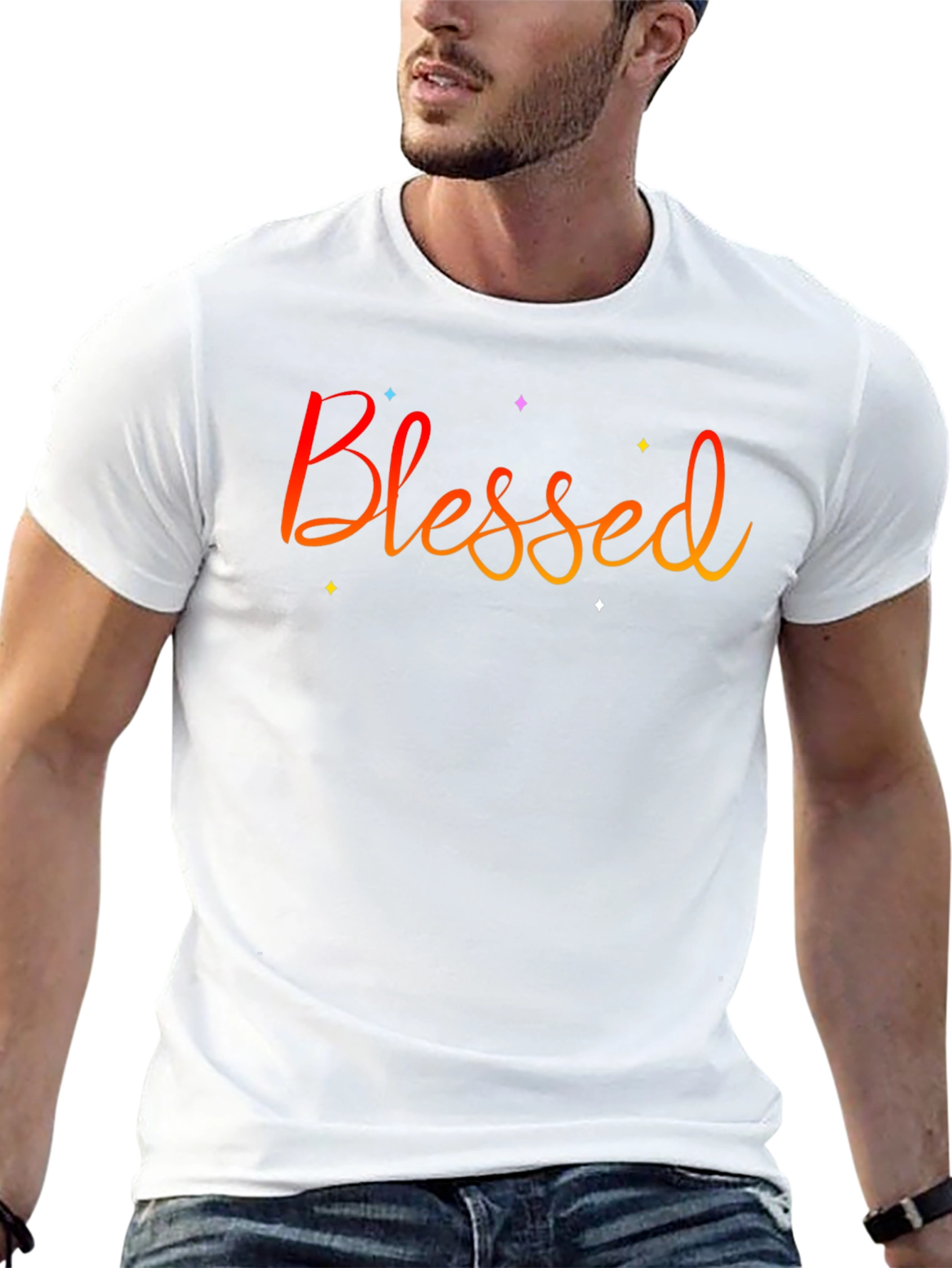 Blessed Graphic T-Shirt - Stylish Mens Tee