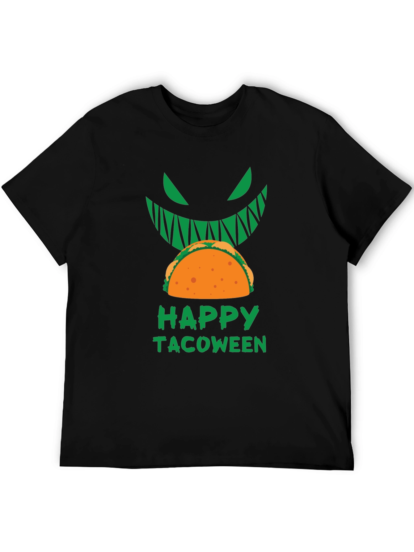 Happy Tacoween Graphic Tee - Halloween Taco Shirt