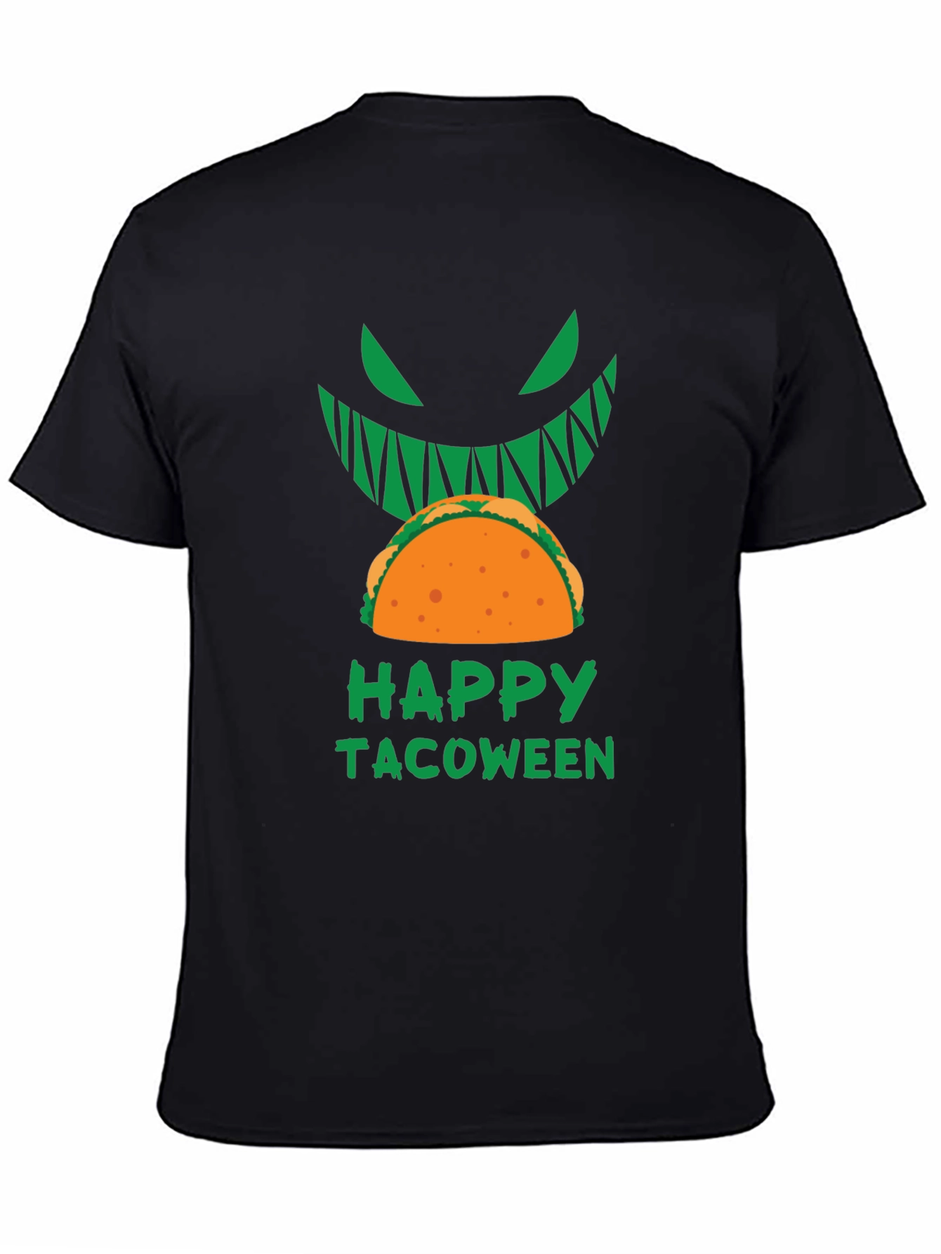Happy Tacoween Graphic Tee - Halloween Taco Shirt