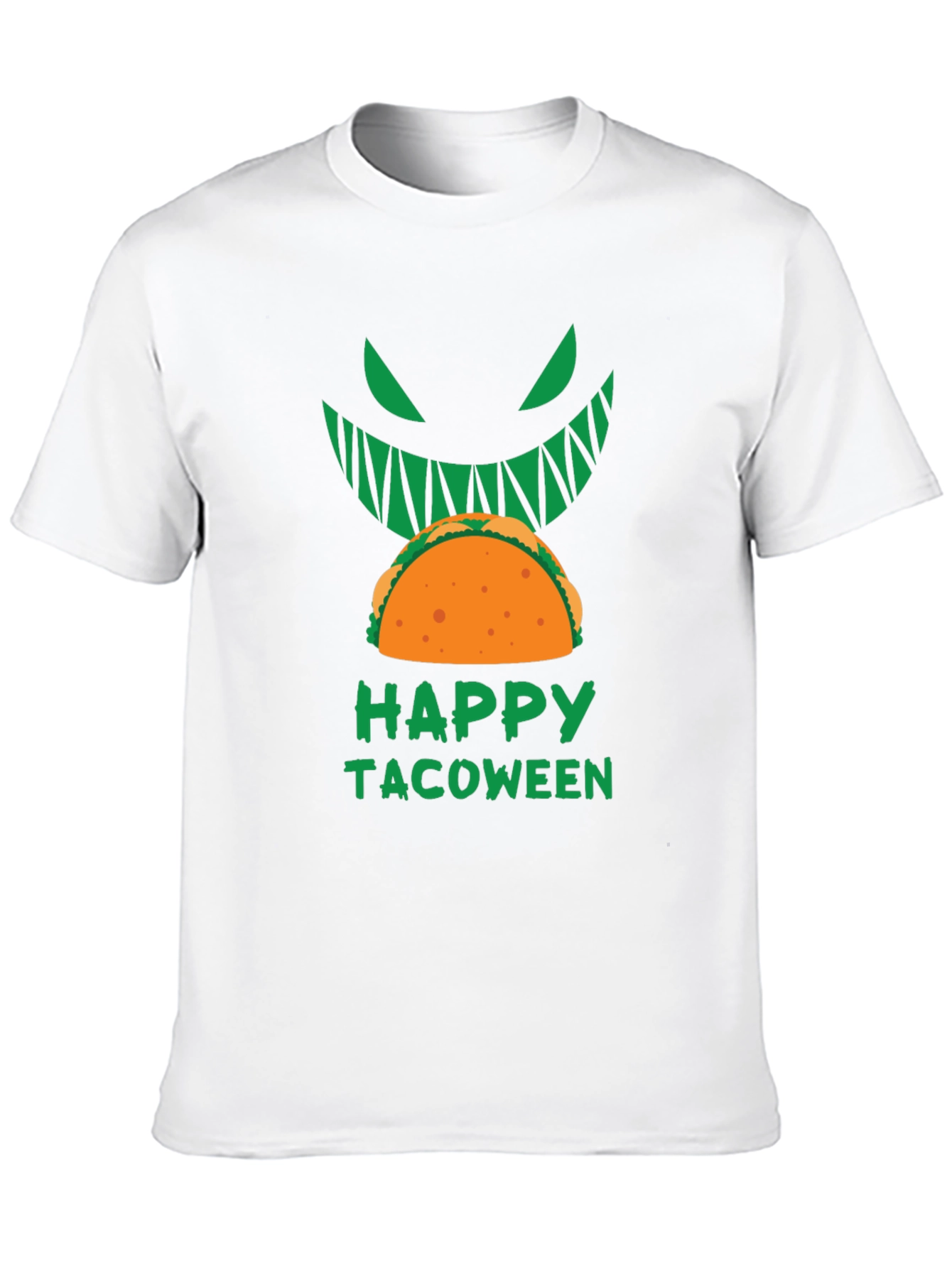 Happy Tacoween Graphic Tee - Halloween Taco Shirt