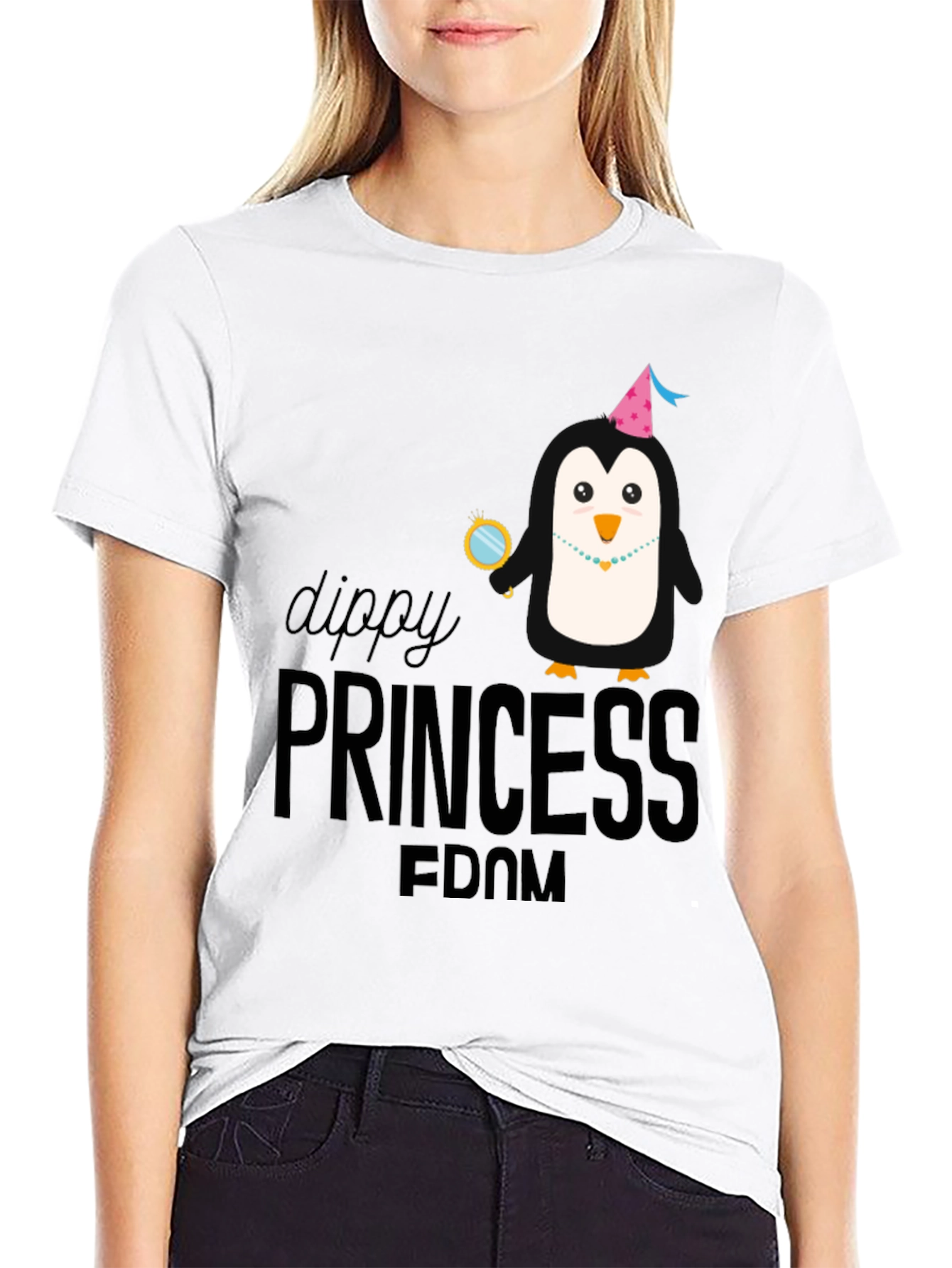 Dippy Princess Penguin T-Shirt - Party Animal Tee