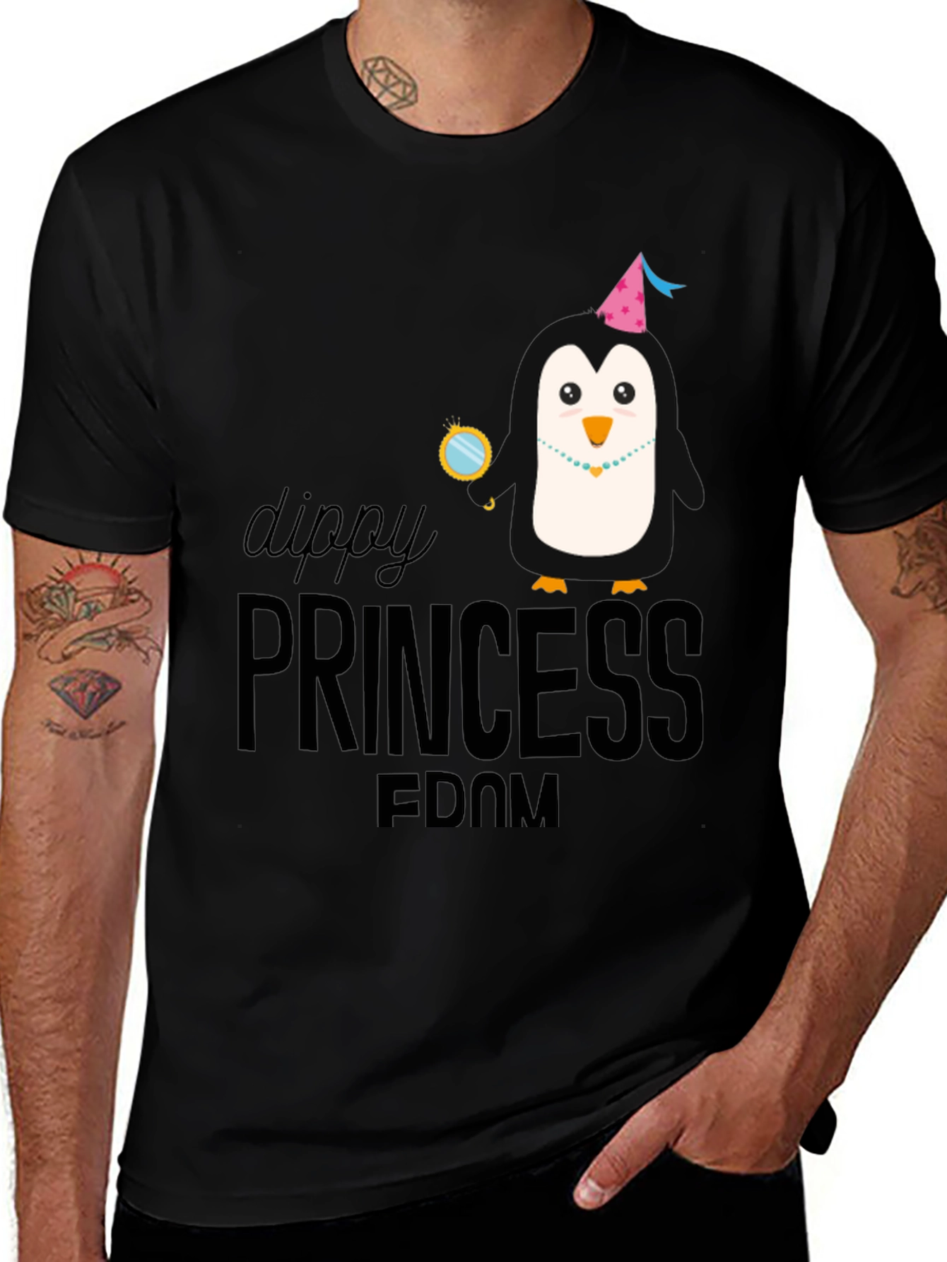 Dippy Princess Penguin T-Shirt - Party Animal Tee