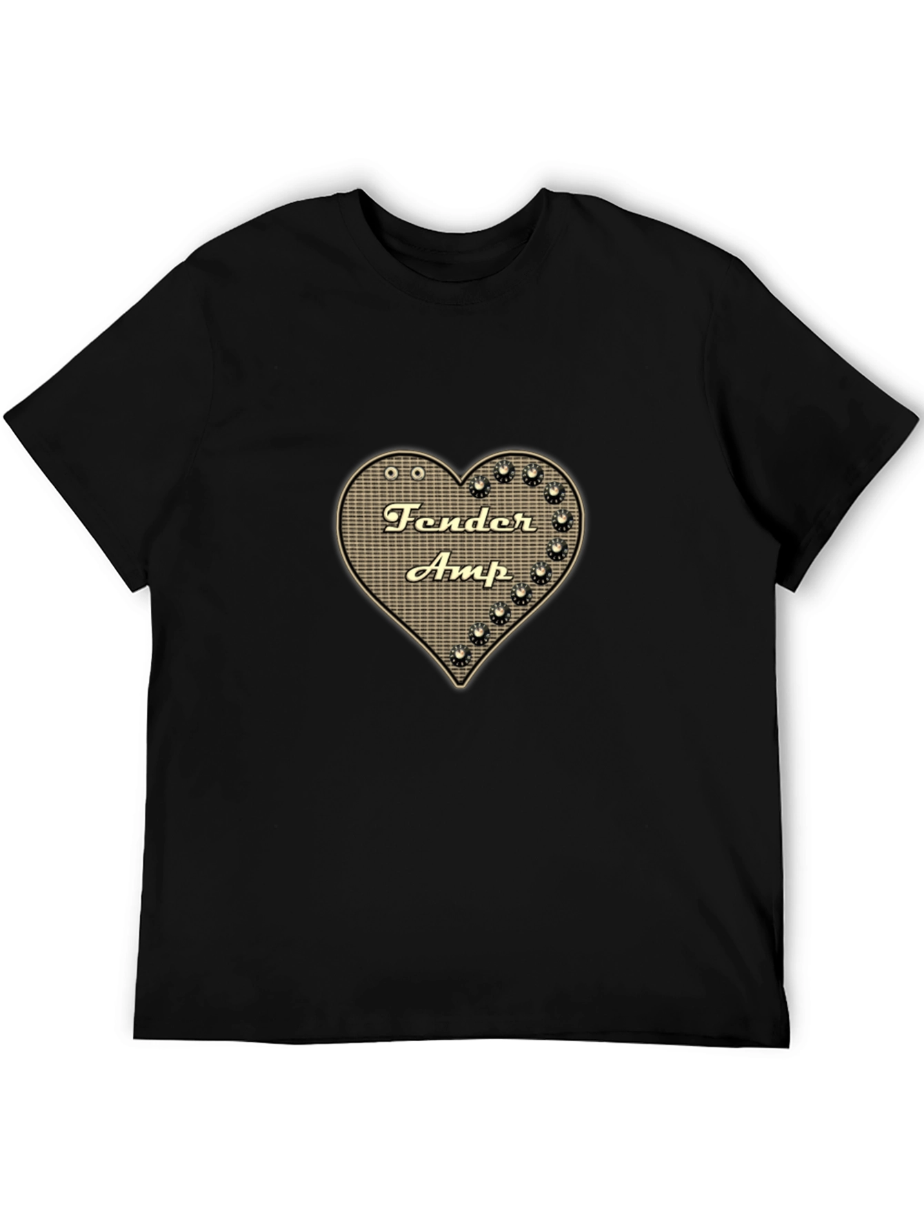 Fender Amp Heart Graphic Black T-Shirt