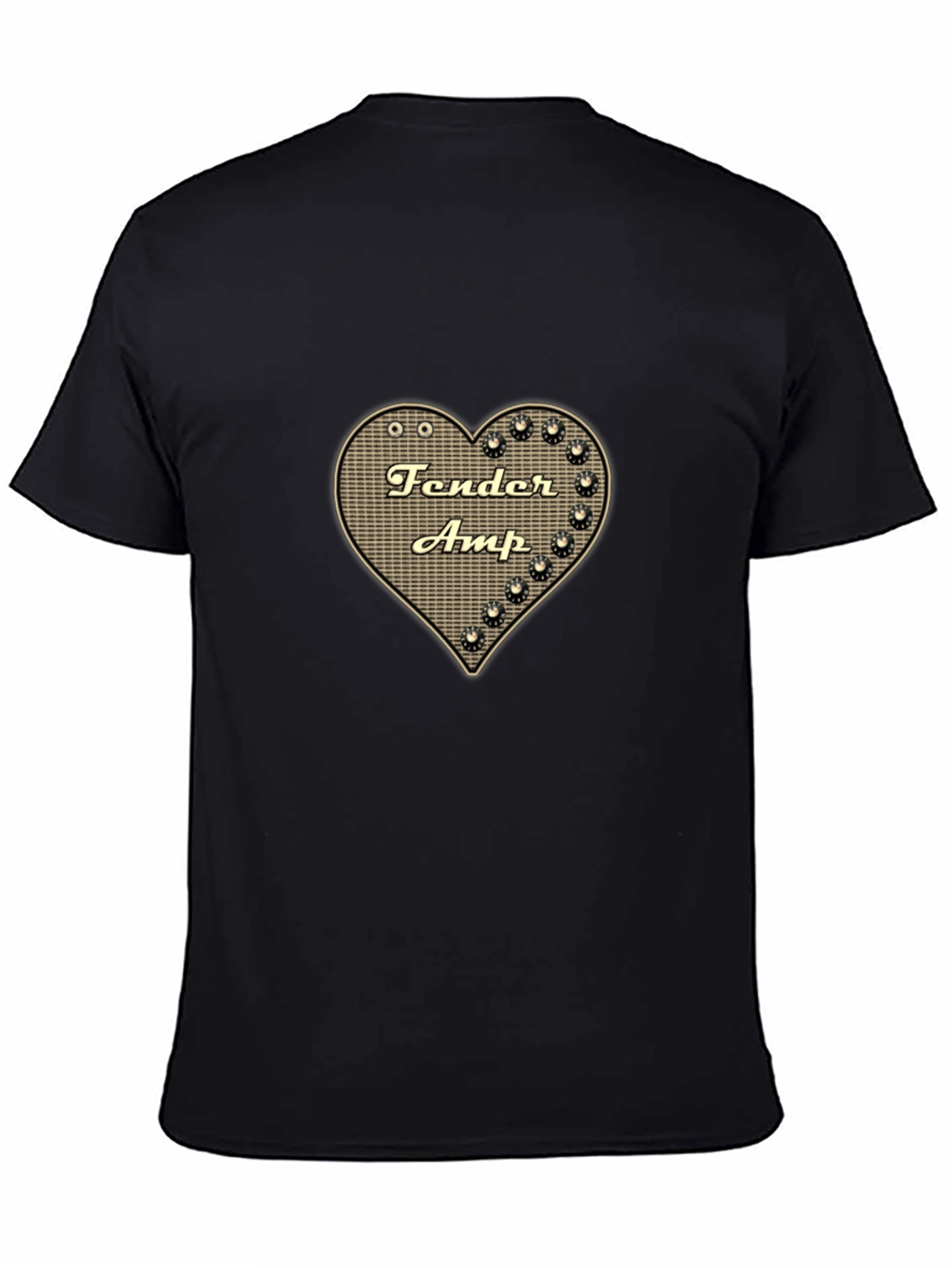 Fender Amp Heart Graphic Black T-Shirt