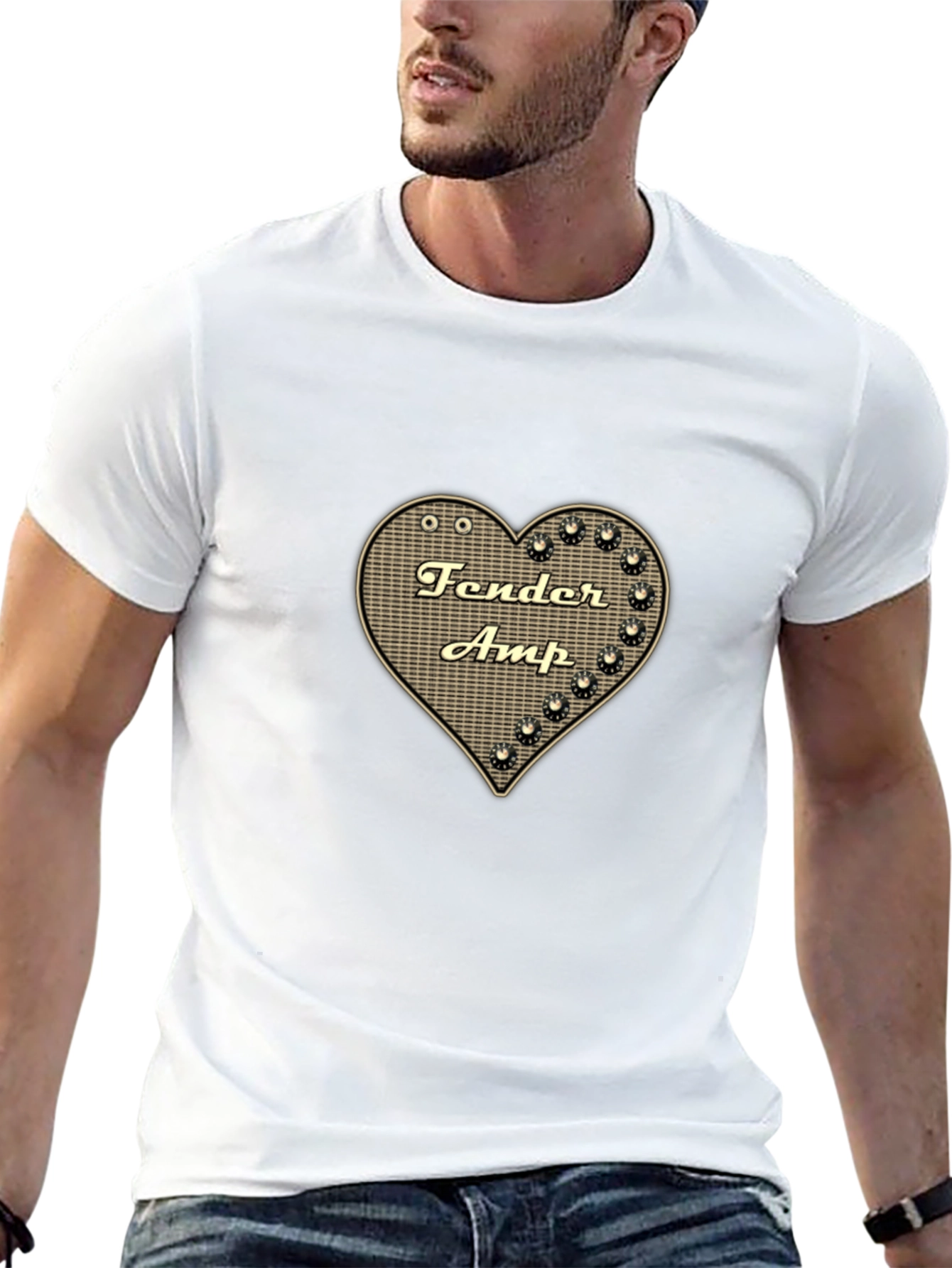 Fender Amp Heart Graphic Black T-Shirt