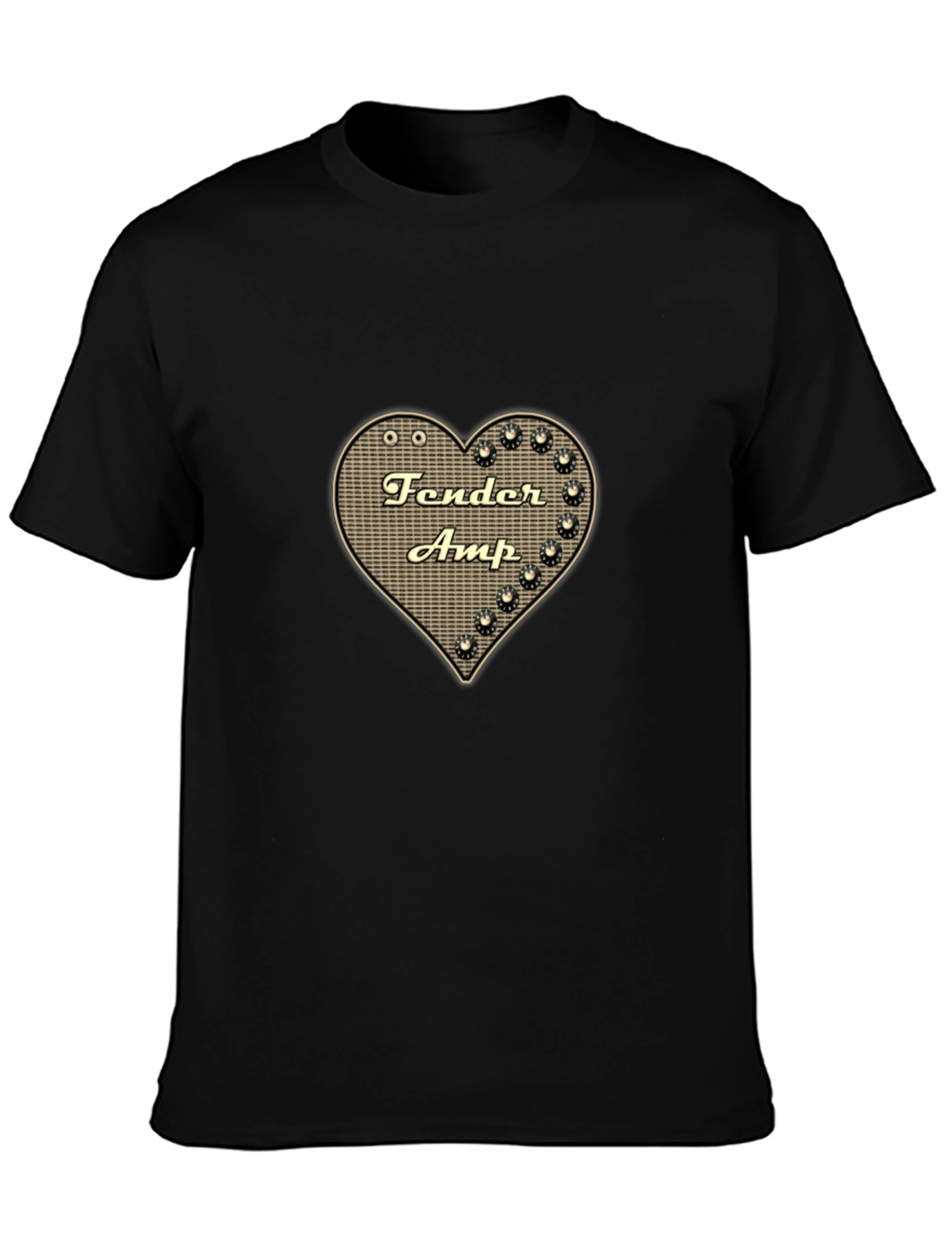 Fender Amp Heart Graphic Black T-Shirt