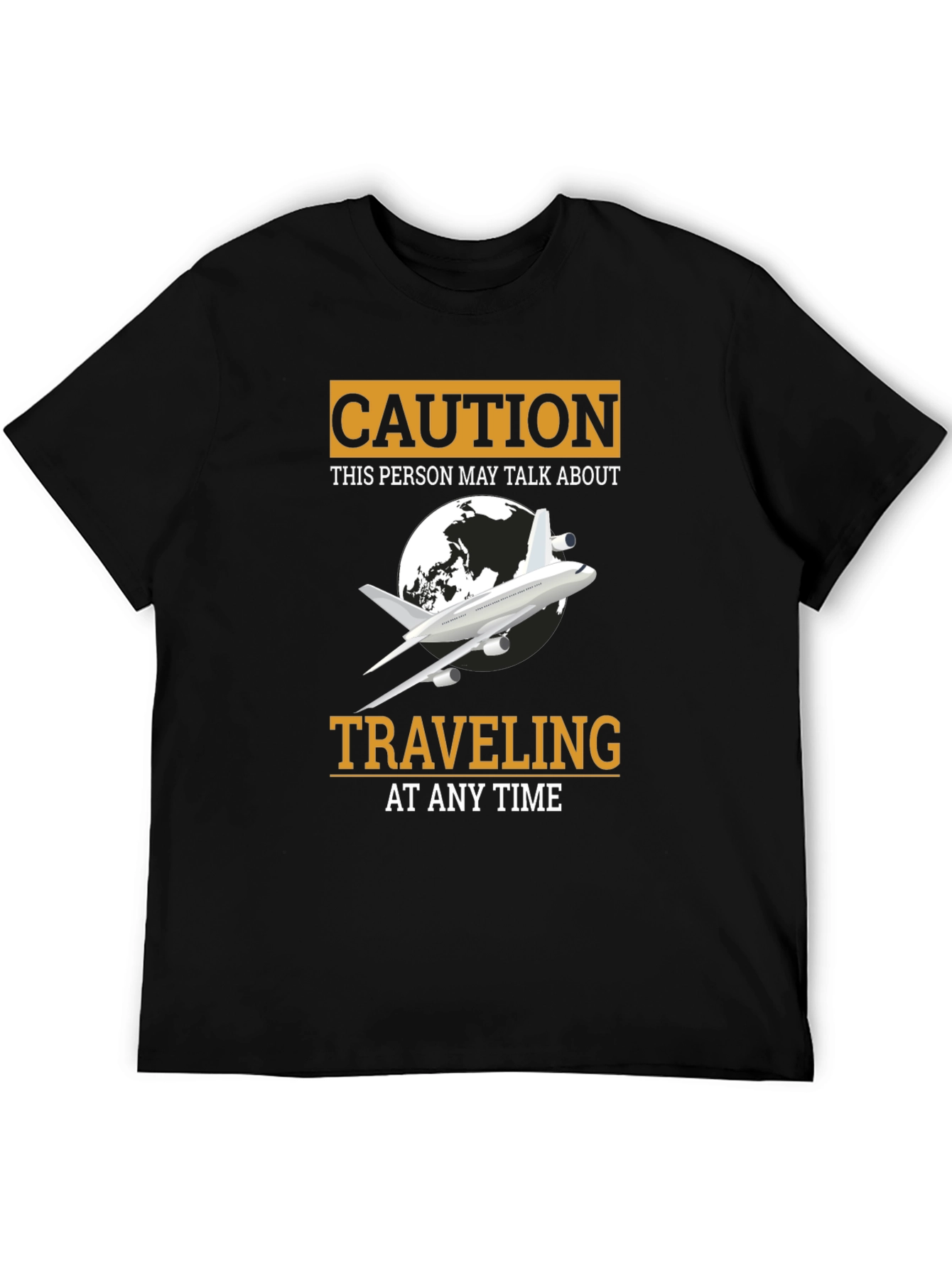Caution Traveling Airplane T-Shirt