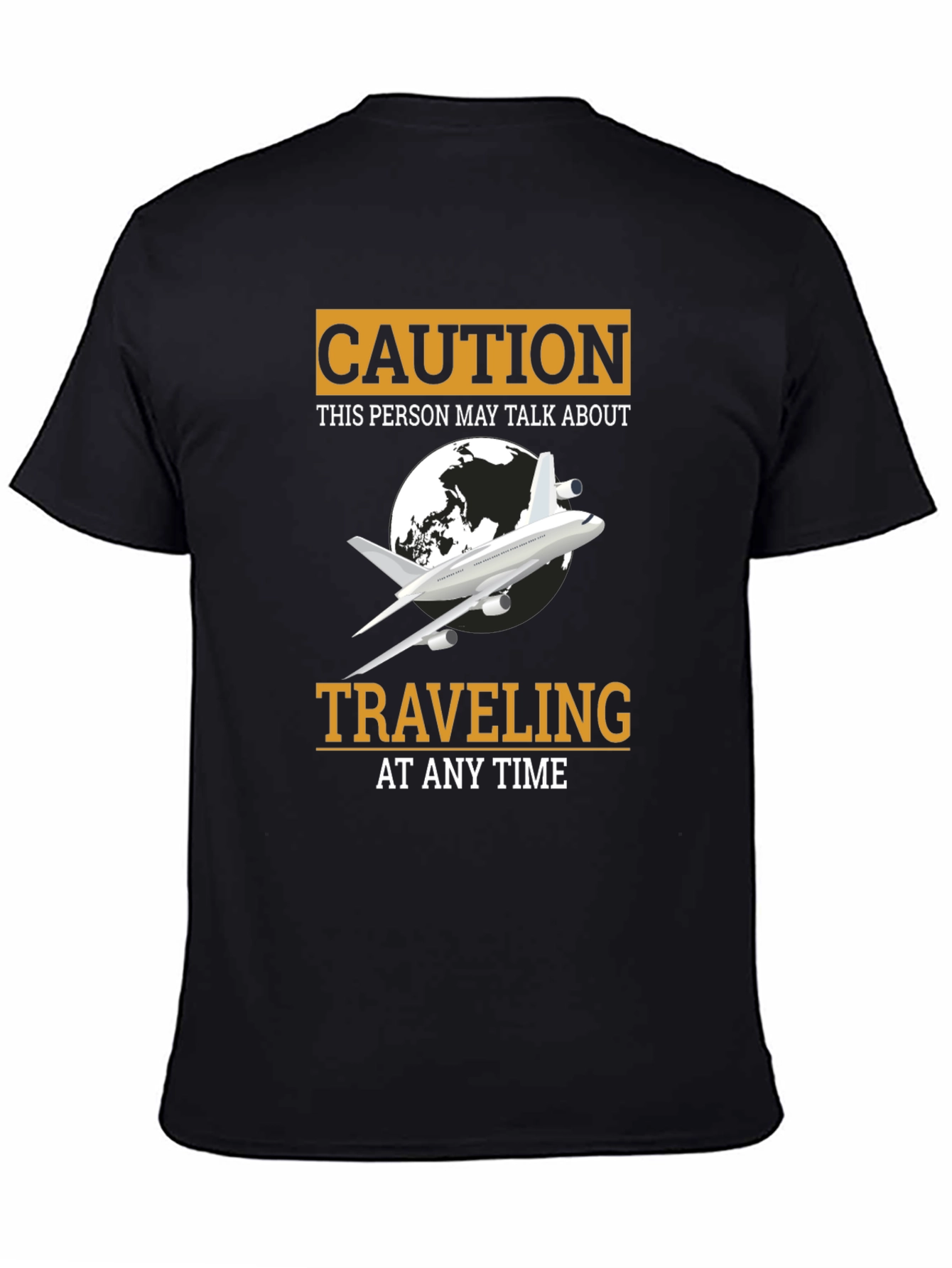 Caution Traveling Airplane T-Shirt