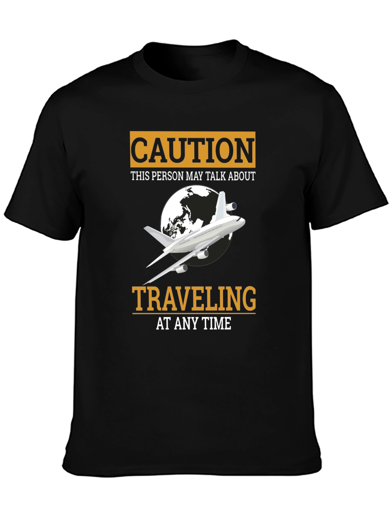 Caution Traveling Airplane T-Shirt