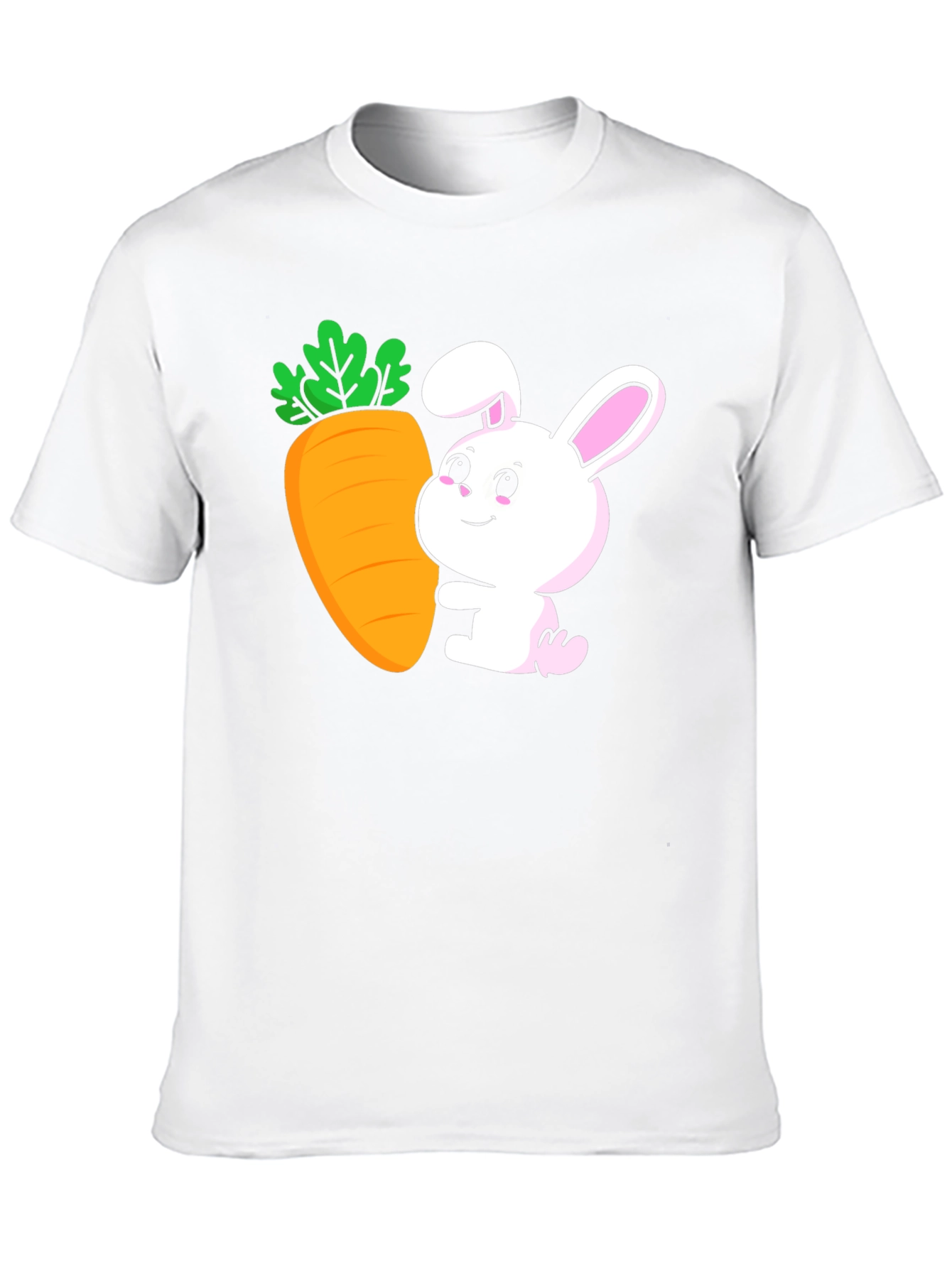 Bunny & Carrot Graphic Tee - Easter Fun!