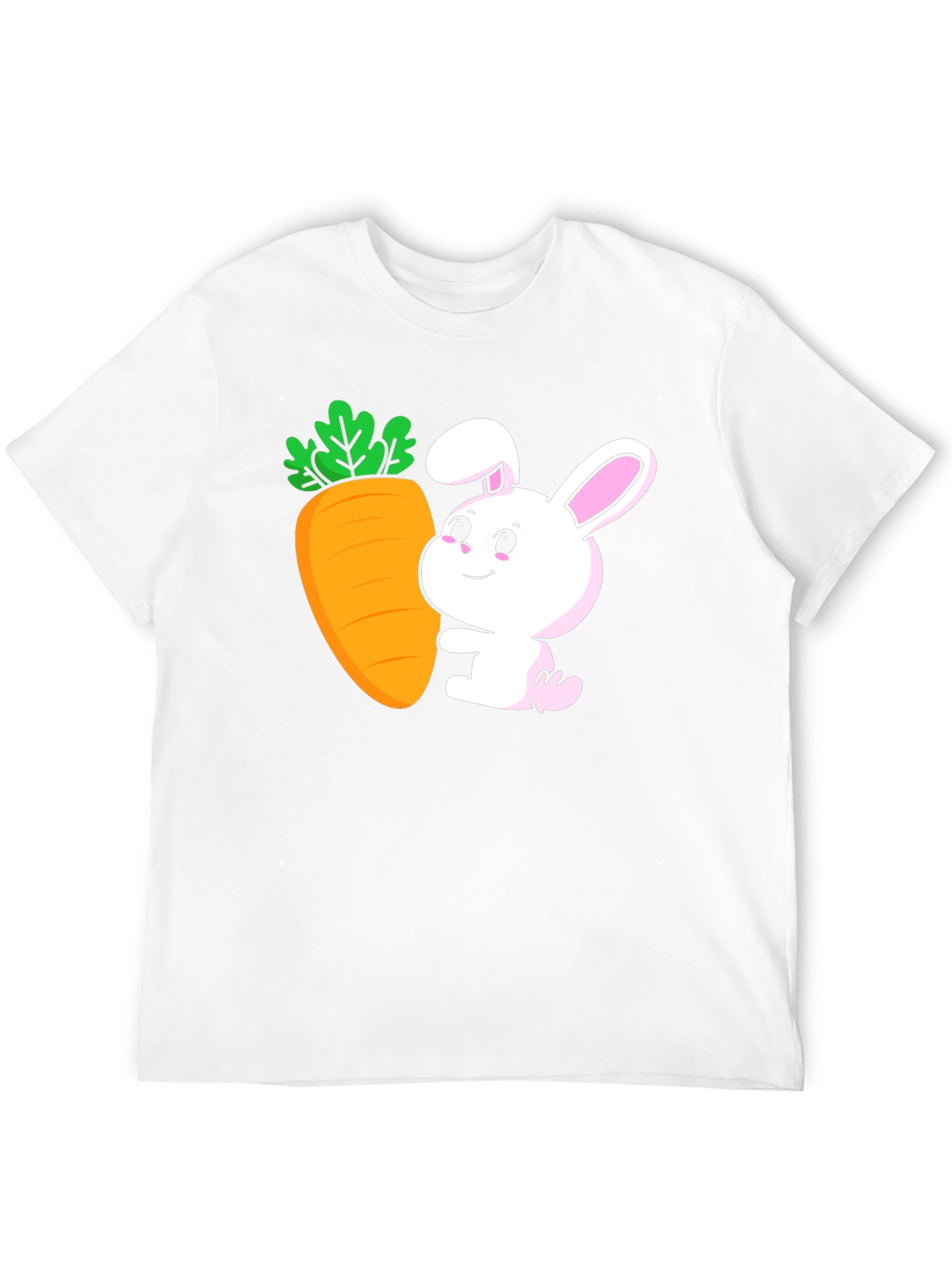 Bunny & Carrot Graphic Tee - Easter Fun!