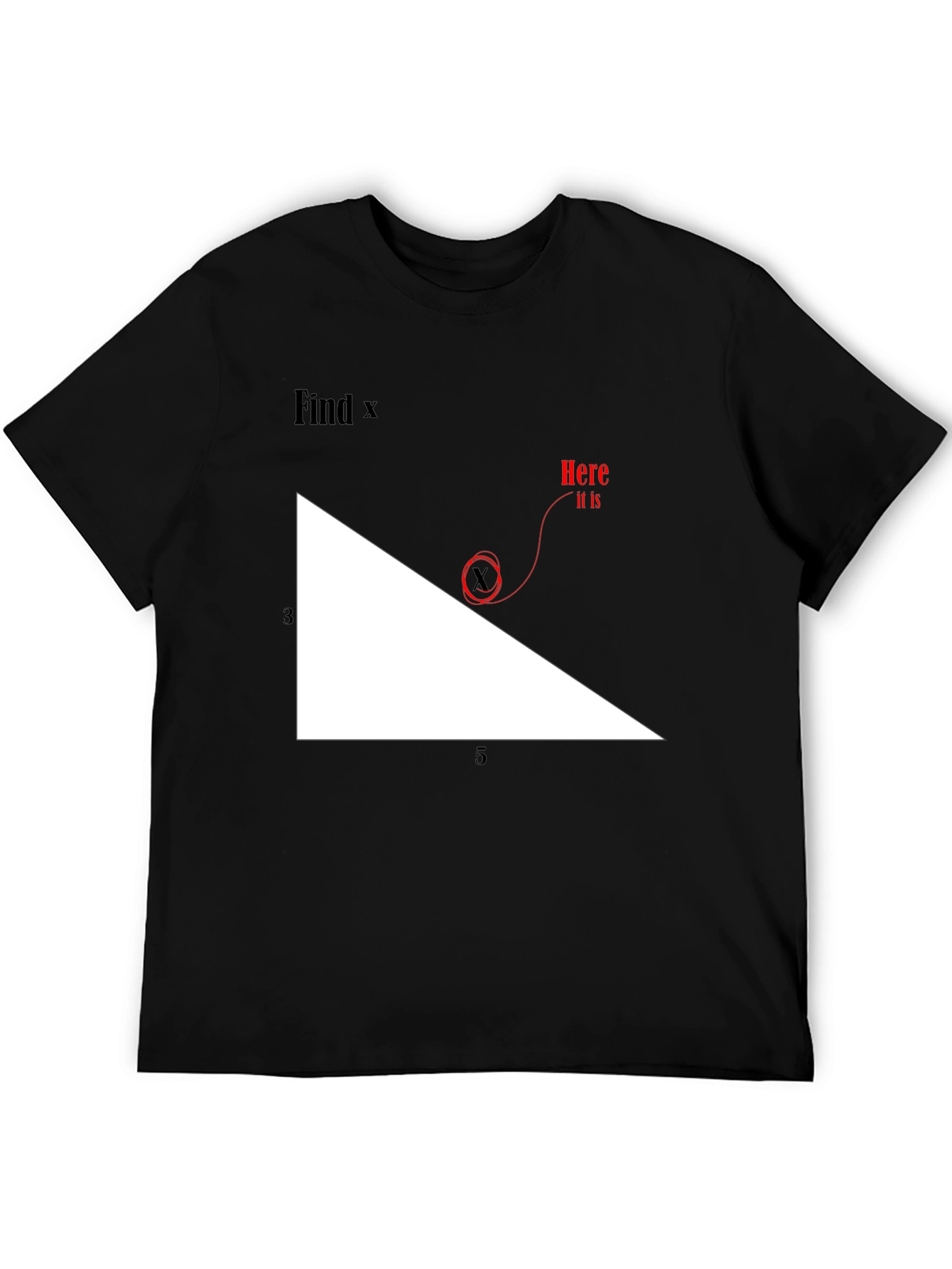 Find X Graphic Tee - Math Humor T-Shirt