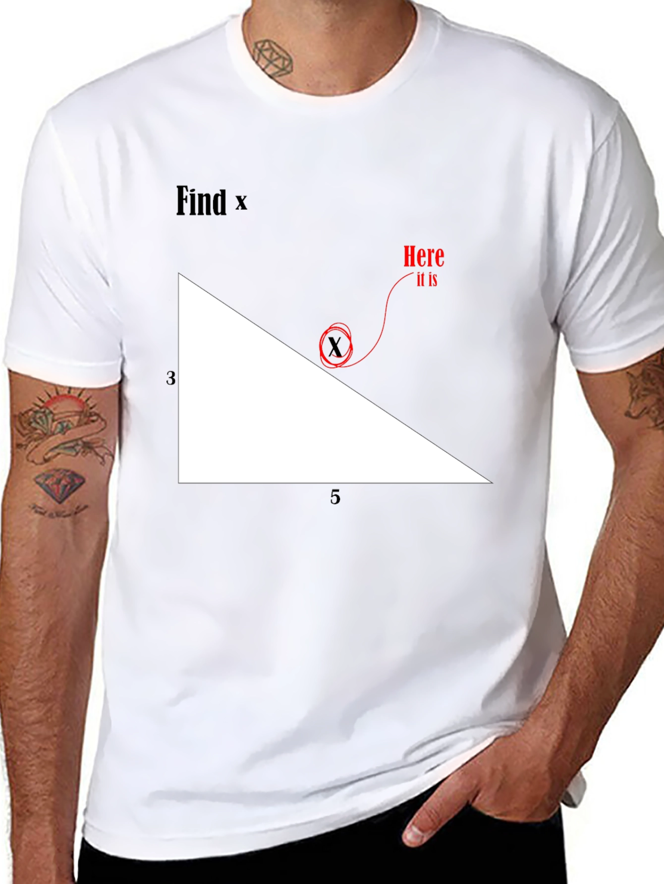 Find X Graphic Tee - Math Humor T-Shirt