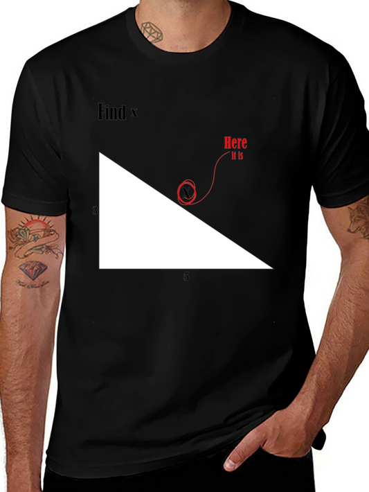 Find X Graphic Tee - Math Humor T-Shirt