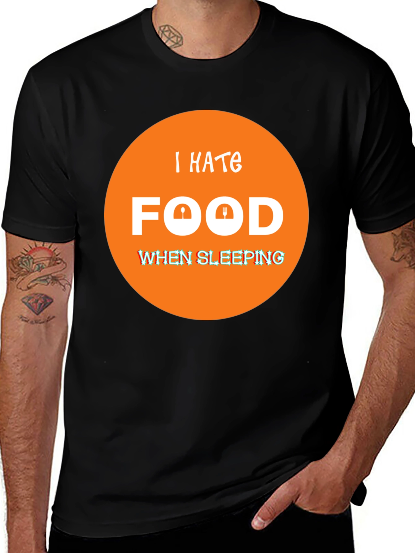 I Hate Food When Sleeping Funny T-Shirt