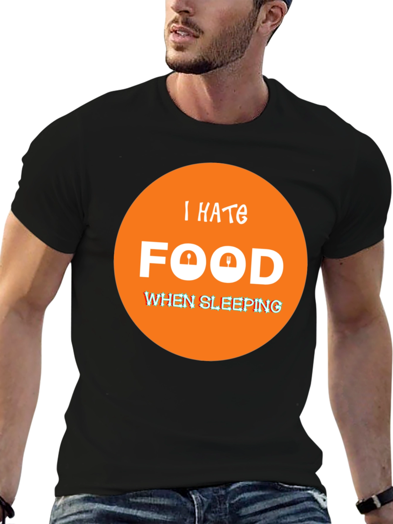 I Hate Food When Sleeping Funny T-Shirt