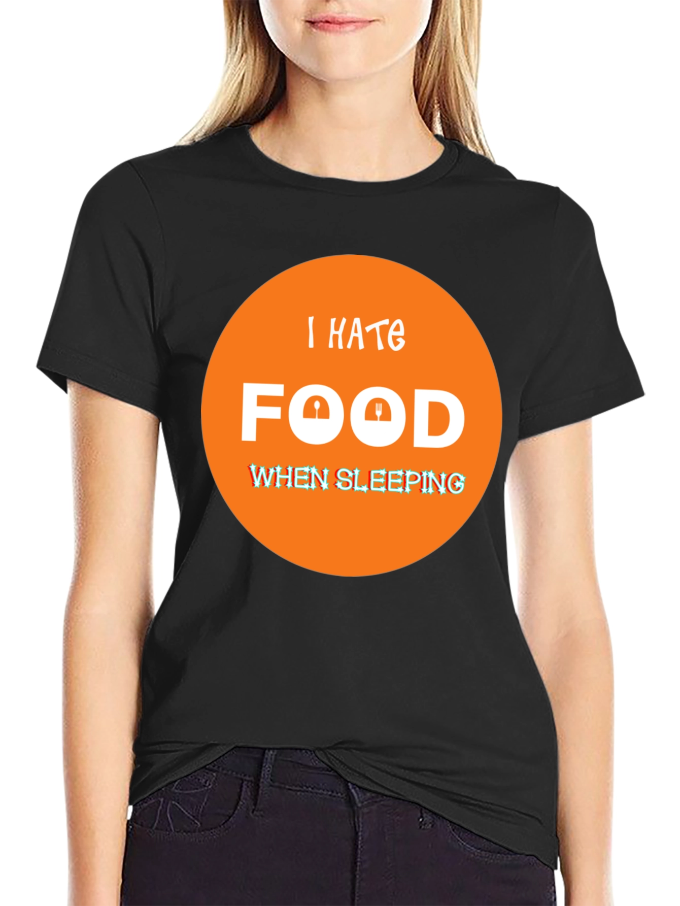 I Hate Food When Sleeping Funny T-Shirt