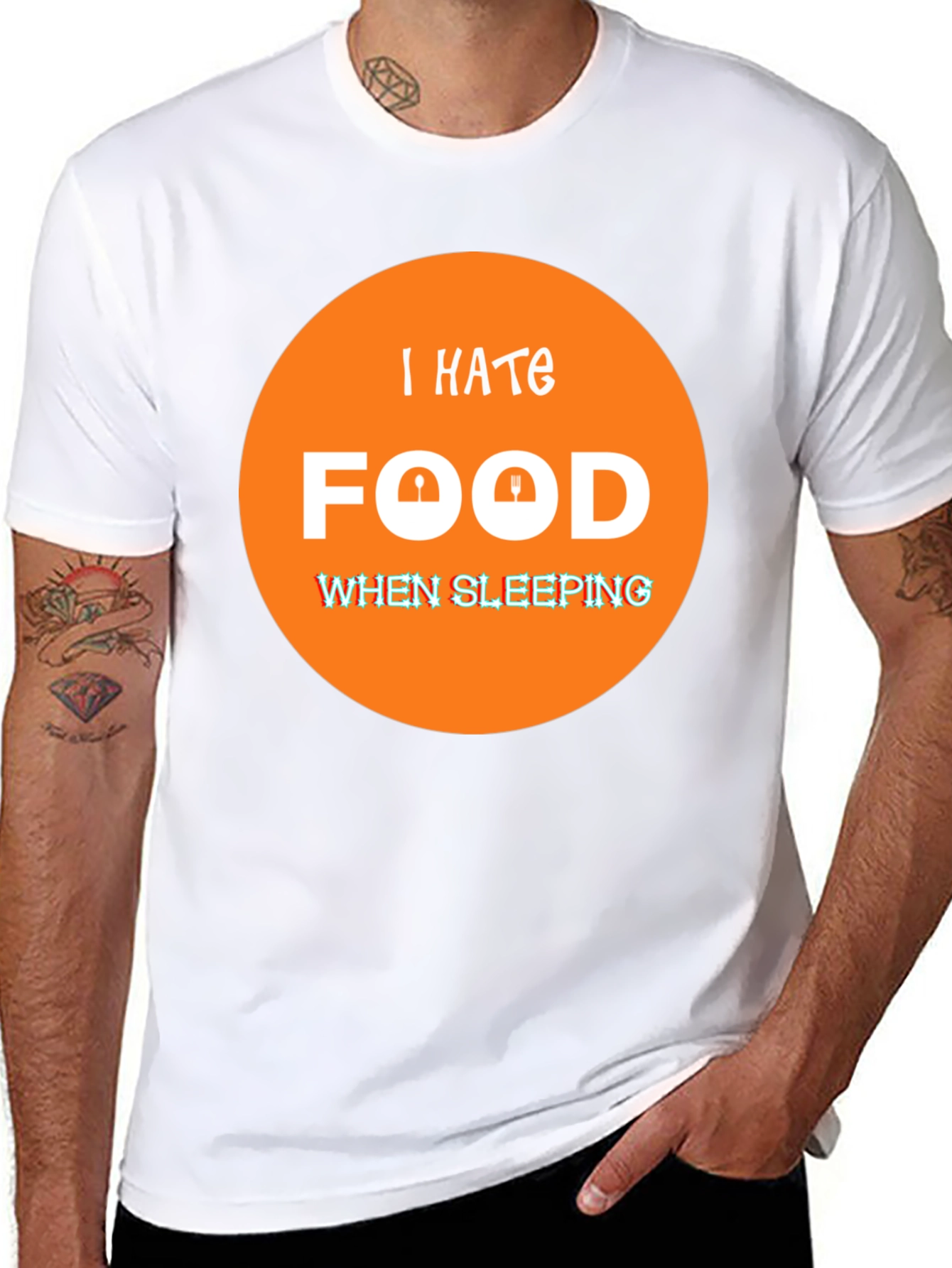 I Hate Food When Sleeping Funny T-Shirt