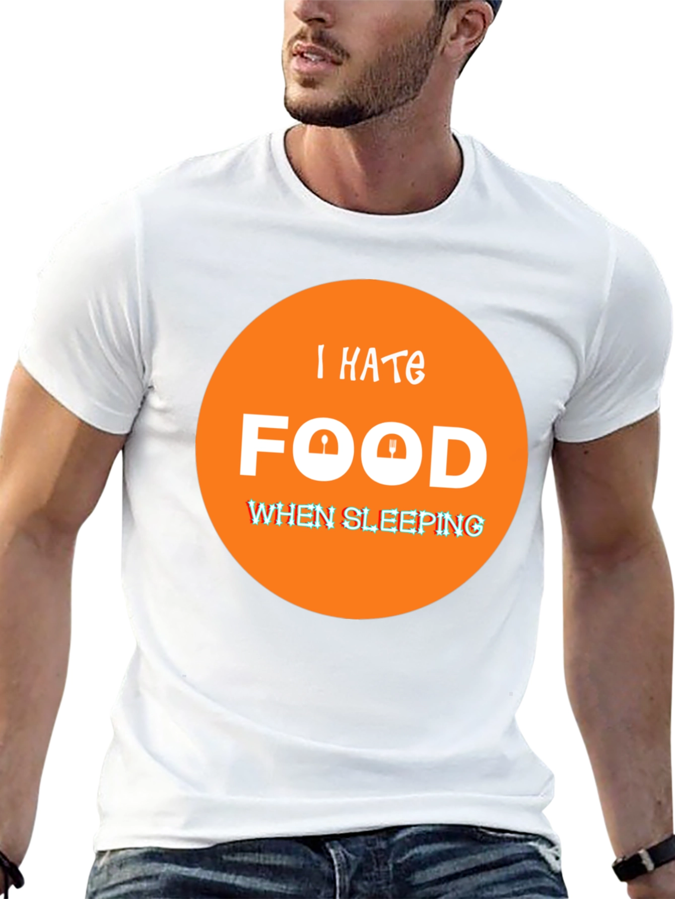 I Hate Food When Sleeping Funny T-Shirt