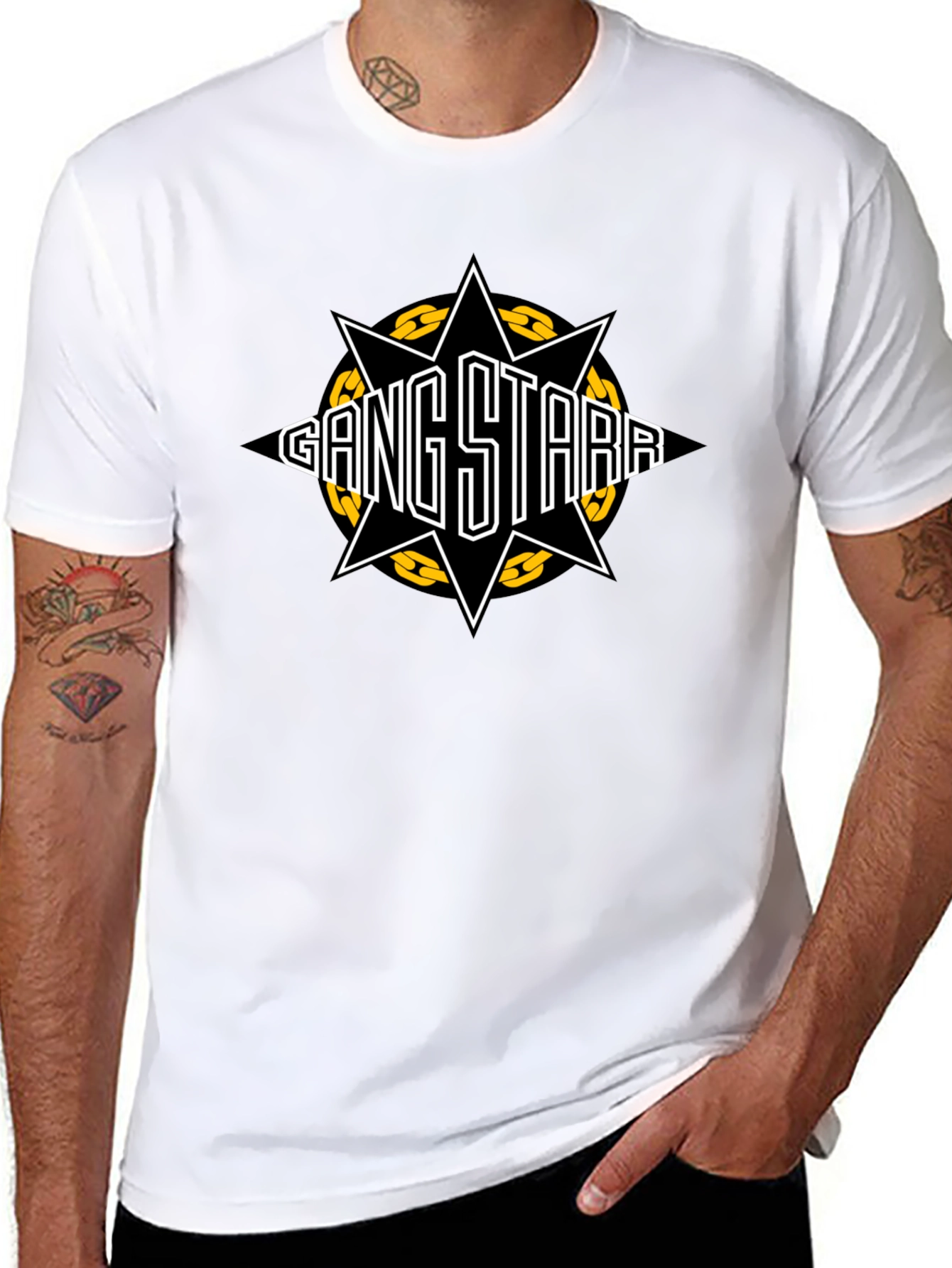 Gang Starr Black T-Shirt - Classic Hip Hop Style