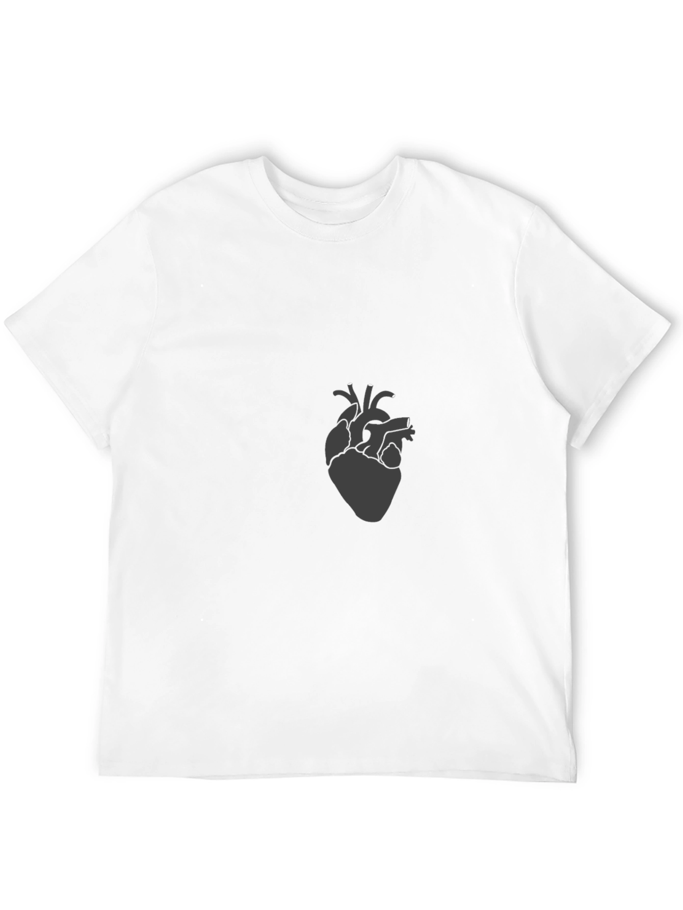 Anatomical Heart Graphic Tee - Modern Style
