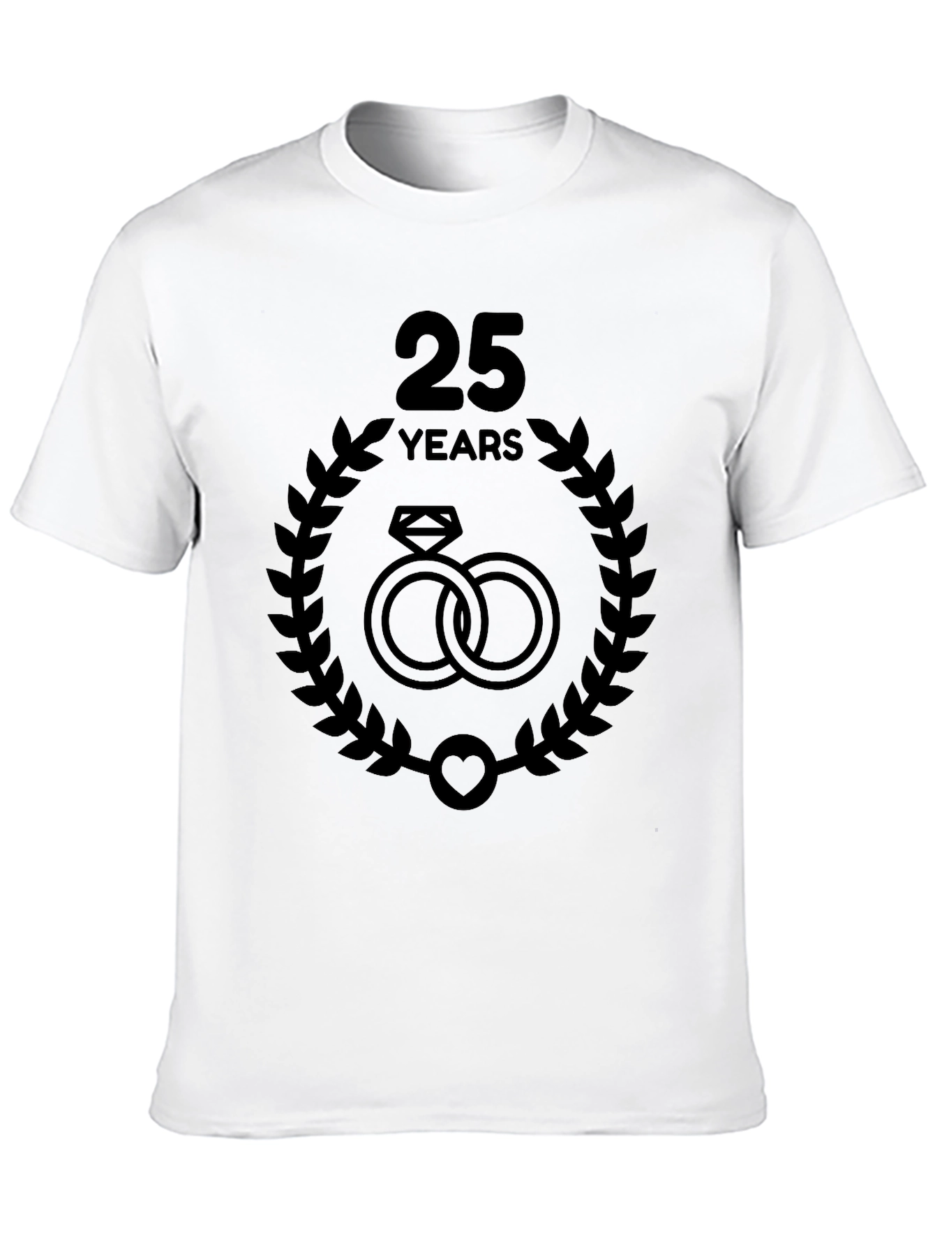 25th Anniversary Rings Graphic Tee - Black