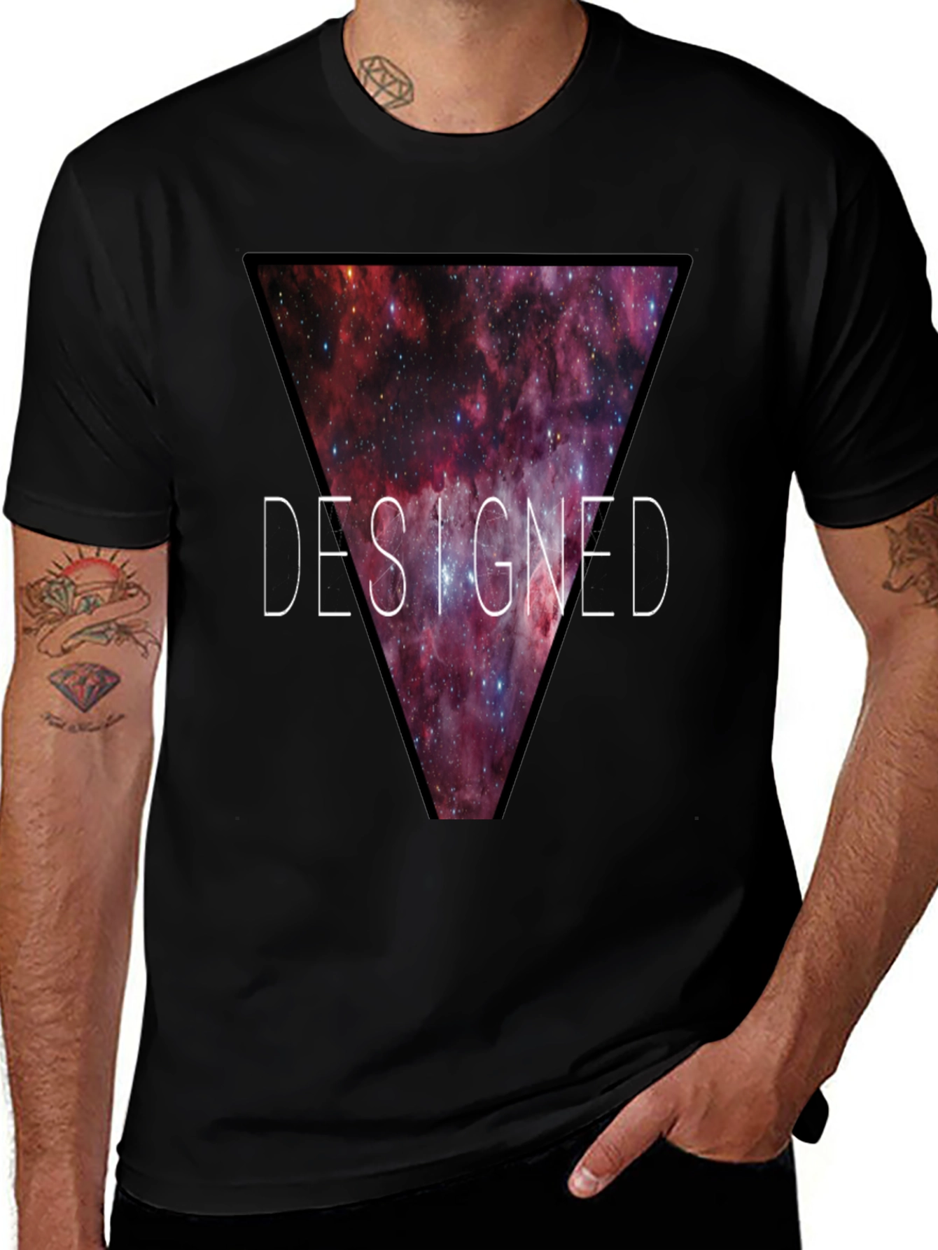 Designed Galaxy T-Shirt - Modern Graphic Tee